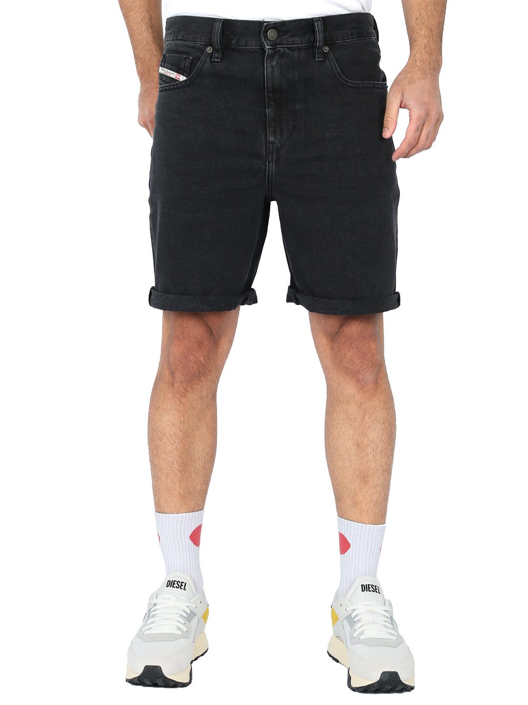 Diesel Jeansshorts Regular Fit - D-Strukt-Short 0EHAI