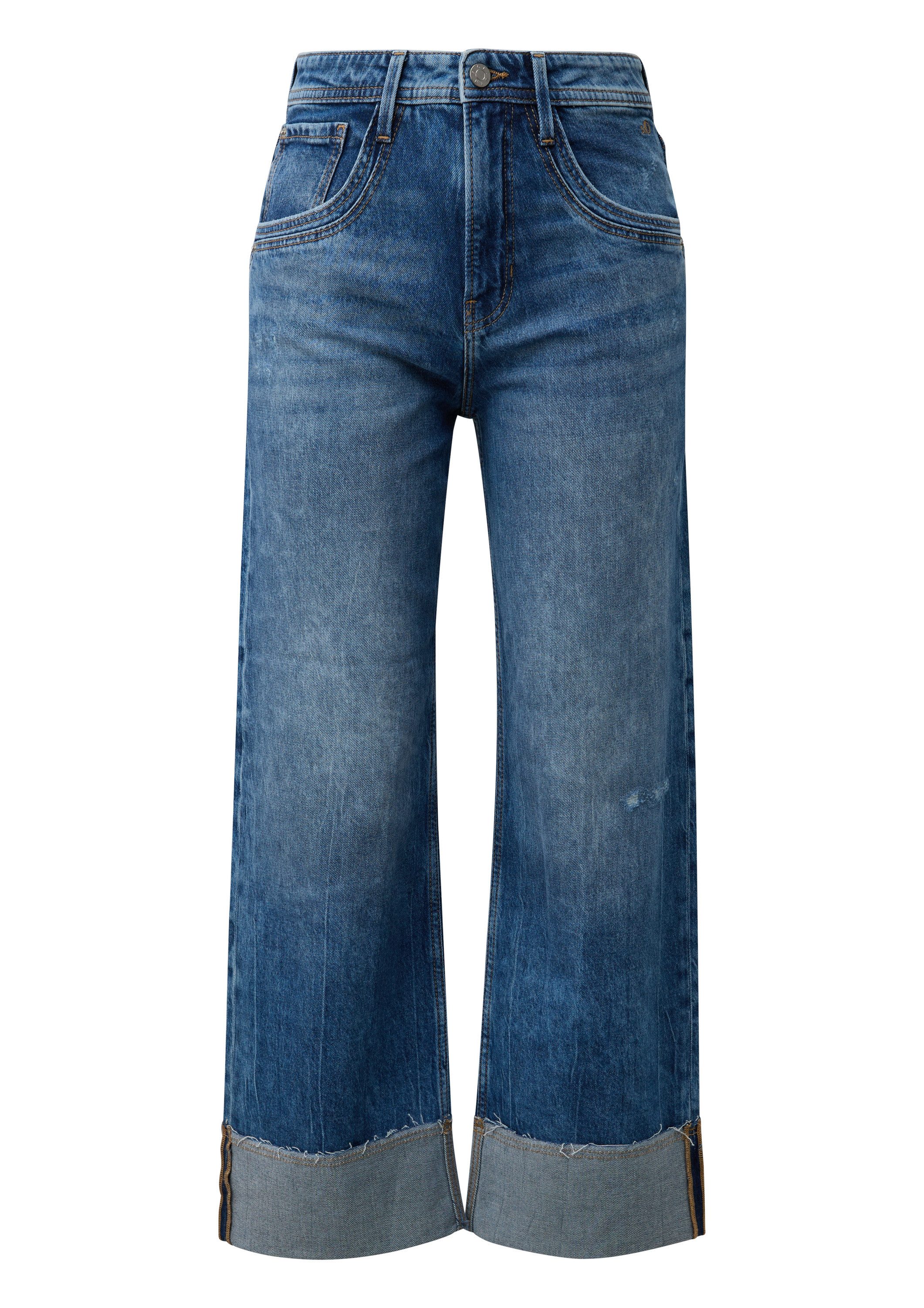 s.Oliver Weite Jeans Jeans-Hose SURI Cropped Jeans Suri / Regular Fit / Mid günstig online kaufen