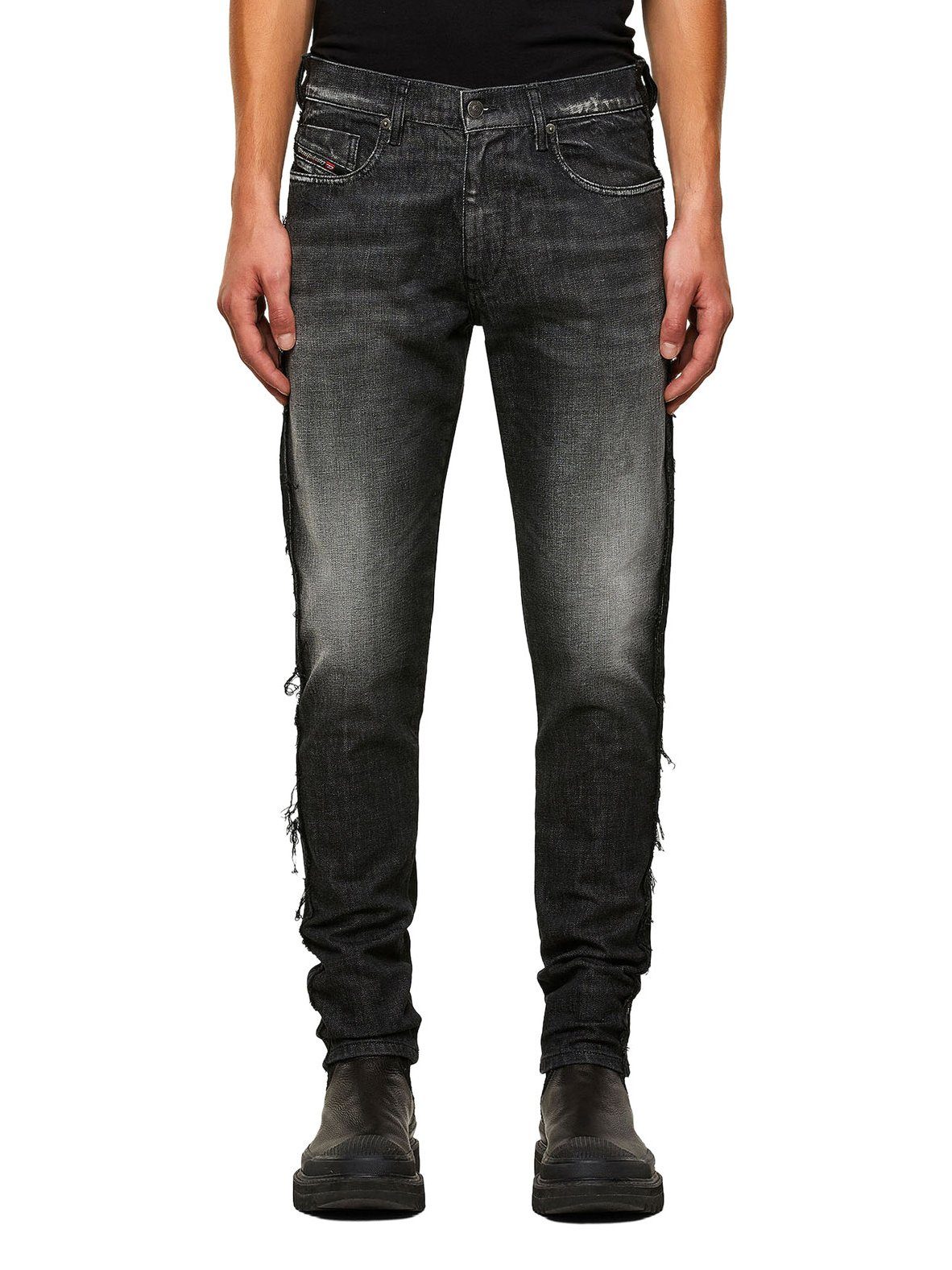 Diesel Slim-fit-Jeans seitlich ausgefranst - D-Strukt 009HY - W32 L34