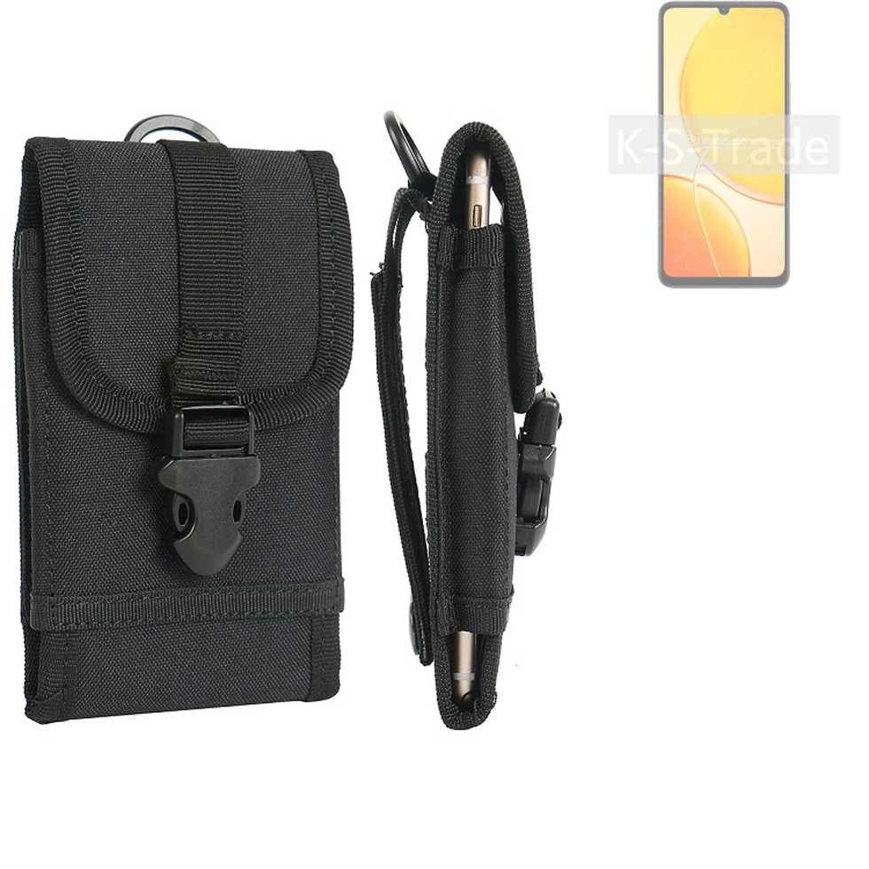 K-S-Trade Handyhülle für Vivo Y19e, Holster Handy Hülle Holster Handytasche Gürtel Tasche Schutz