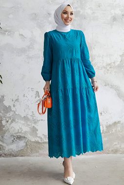 Modabout Maxikleid Langes Kleider Abaya Hijab Kleid Damen - NELB0007D4644TRK (1-tlg)