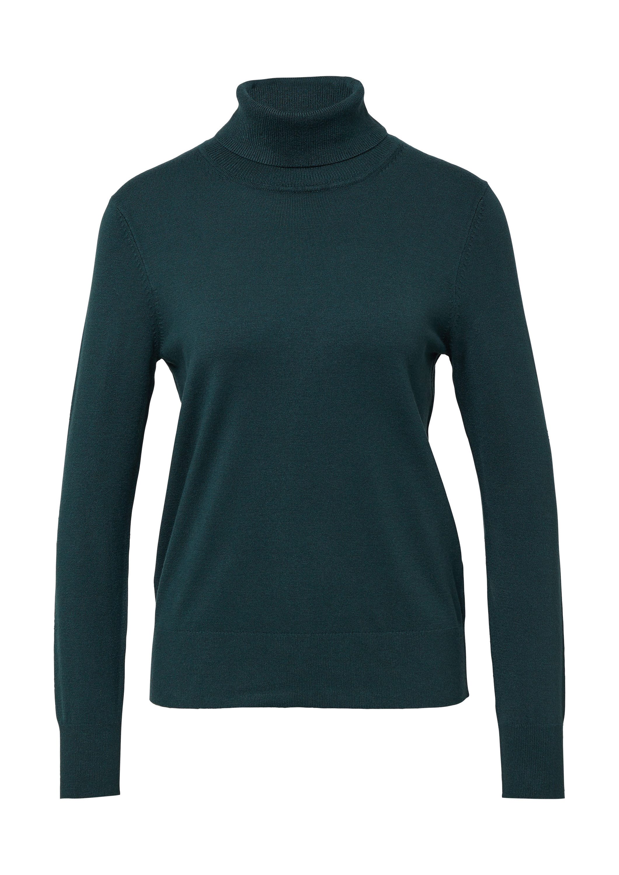 s.Oliver Longpullover Strickpullover Feinstrickpullover aus Viskosemix günstig online kaufen
