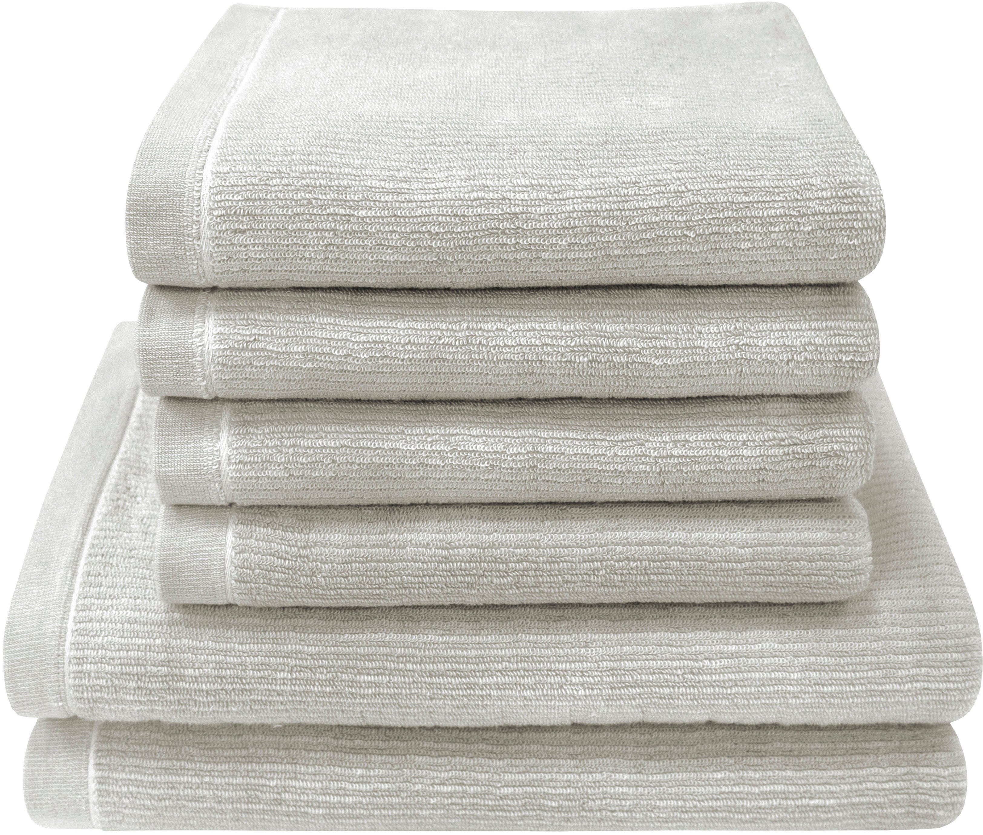 Dyckhoff Handtuch Set Landscape, Walkfrottier (Set, 6-St), 4 Handtücher (50x100cm), 2 Duschtücher (70x140cm)