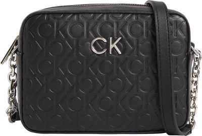 Calvin Klein Mini Bag »RE-LOCK CAMERA BAG EMB MONO«, mit silberfarbenen Ketten Details