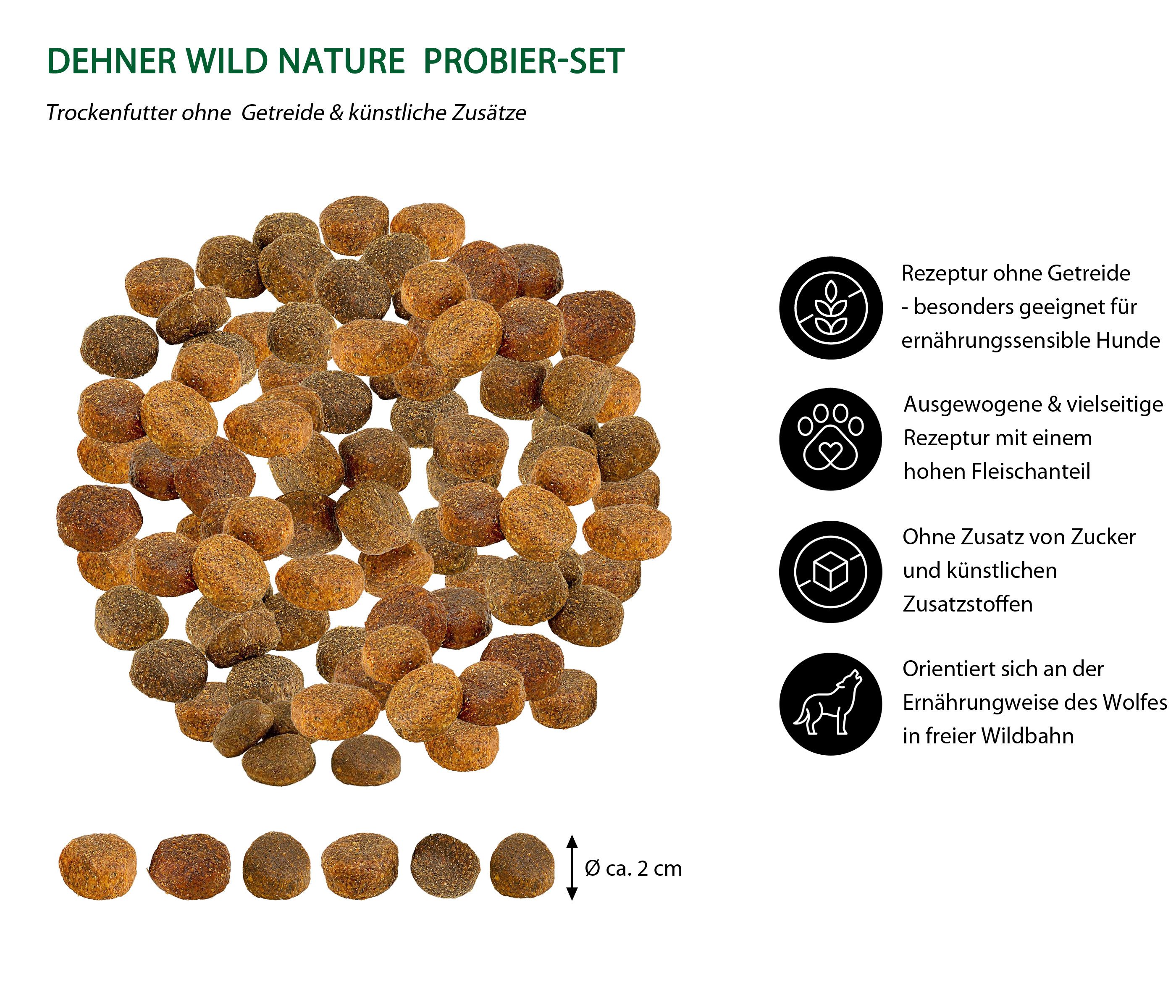 Dehner Wild Nature Probier-Set Adult, Fisch günstig online kaufen