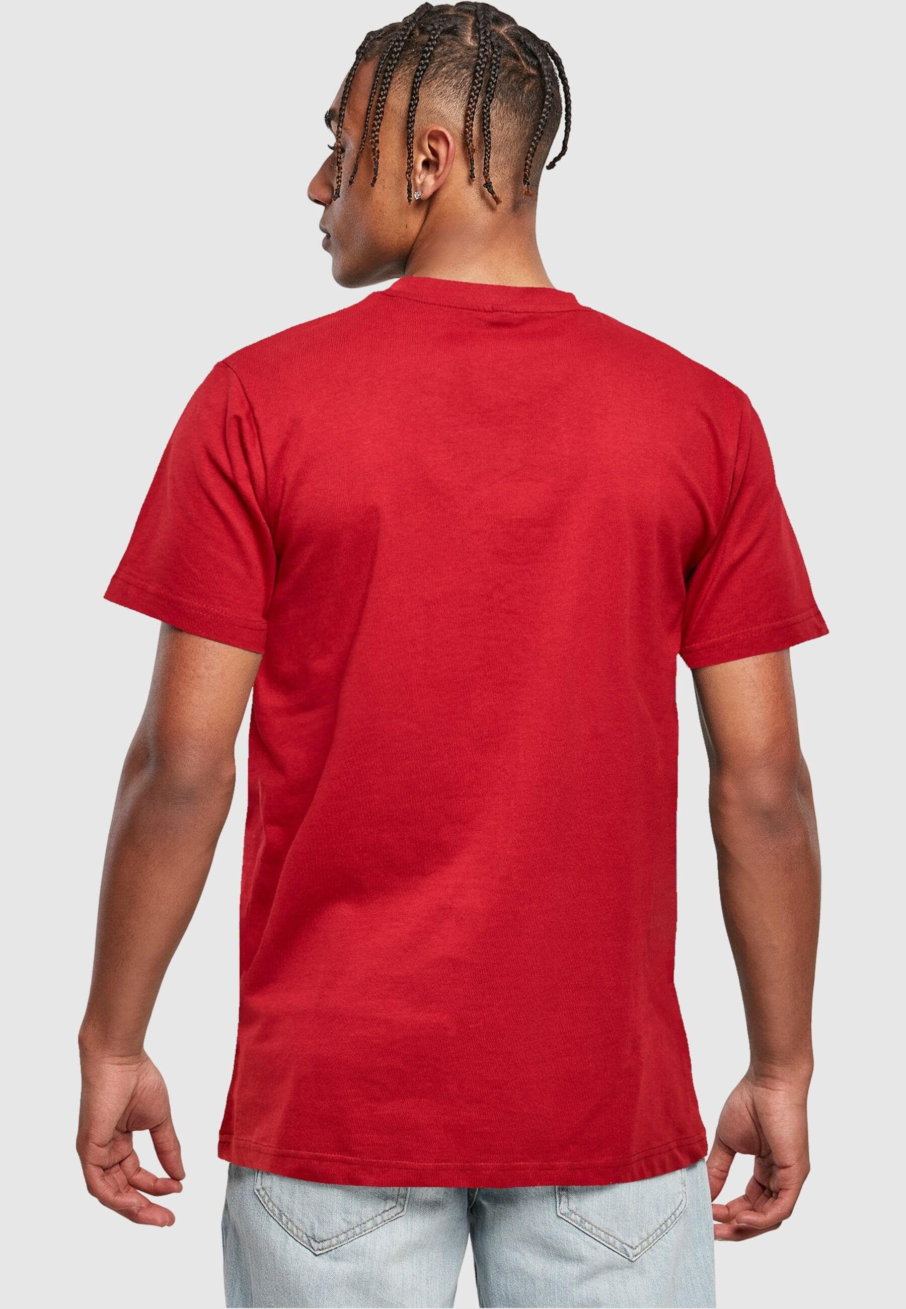 T-Shirt Player Peanuts Merchcode Herren Neck T-Shirt (1-tlg) - Round burgundy
