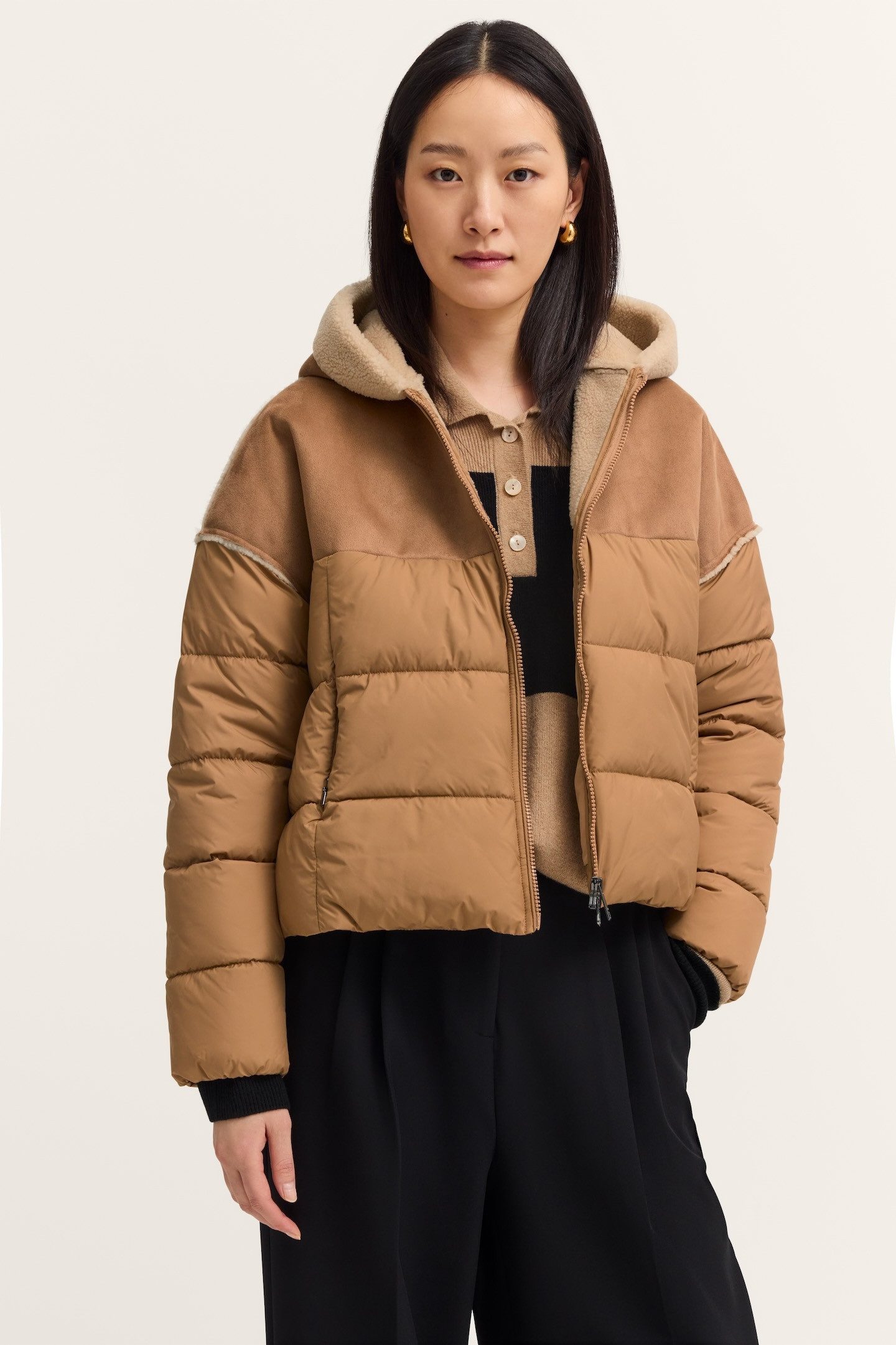 bugatti Kurzjacke Regular Fit mit Kapuze günstig online kaufen