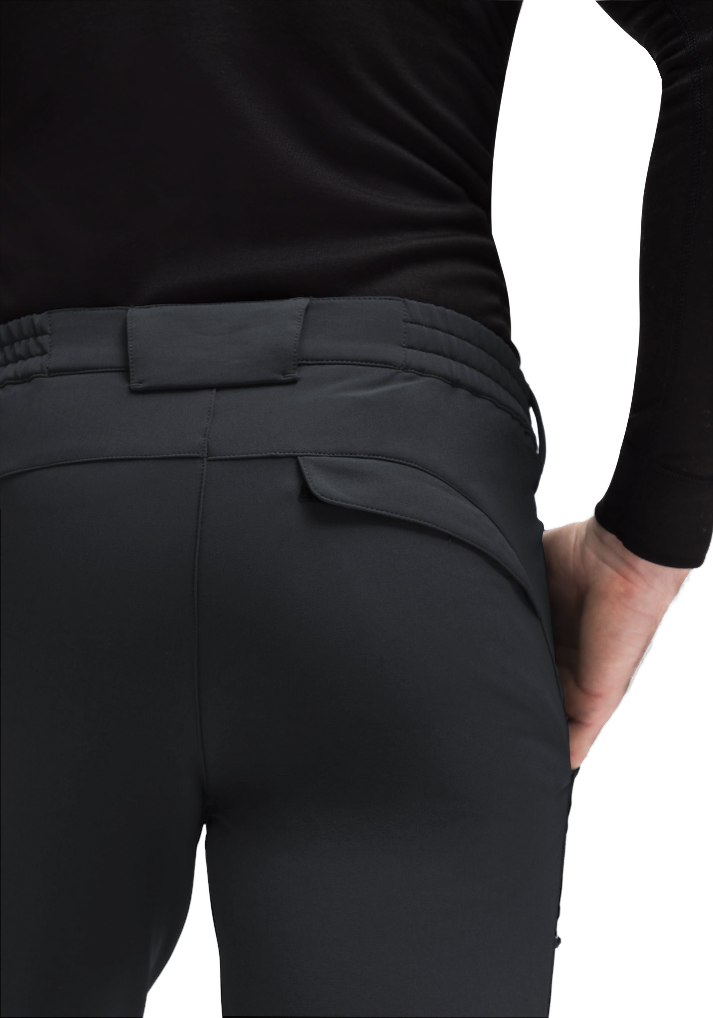 Warme robust, sehr Maier elastisch Sports Funktionshose Outdoorhose, schwarz Herrmann