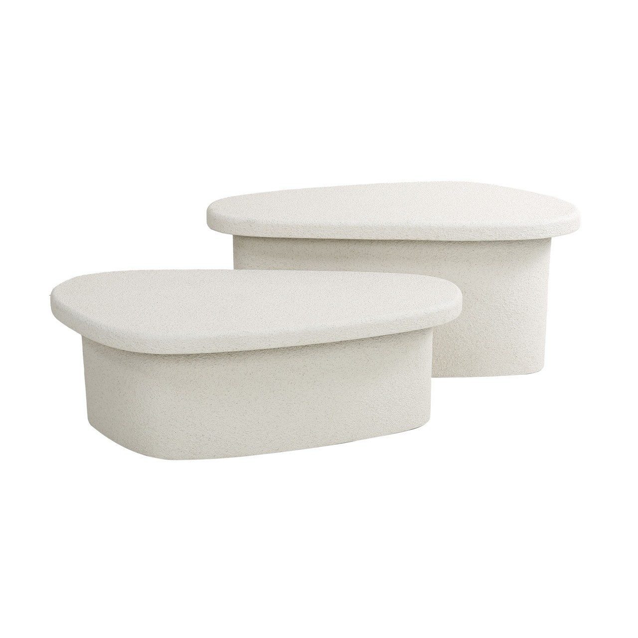Vintagehaus Couchtisch Beistelltisch 2er Set Stone Organic (2er Set) günstig online kaufen