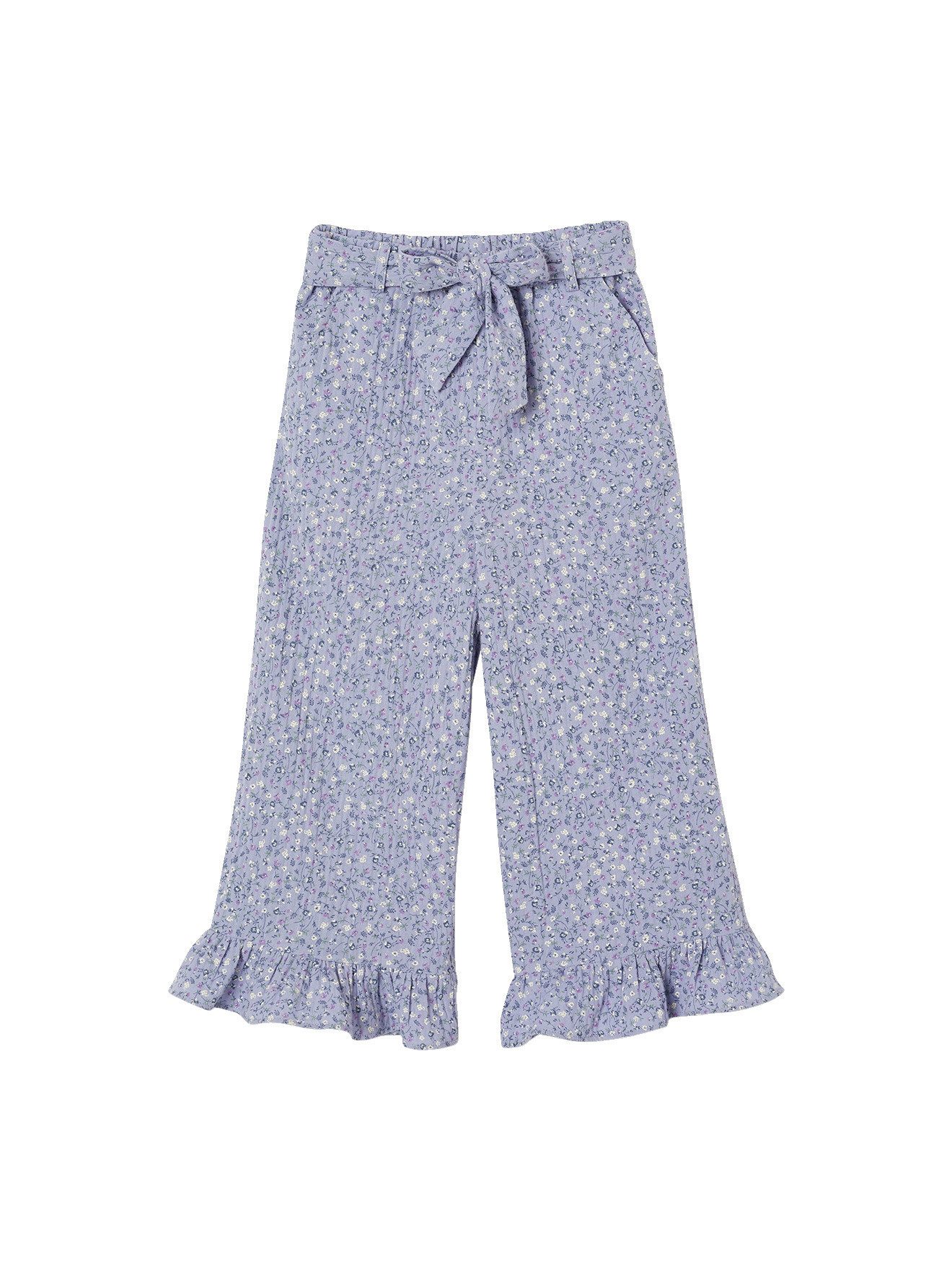 vertbaudet 3/4-Hose 3/4-Hose aus Musselin Mädchen, Volantsaum