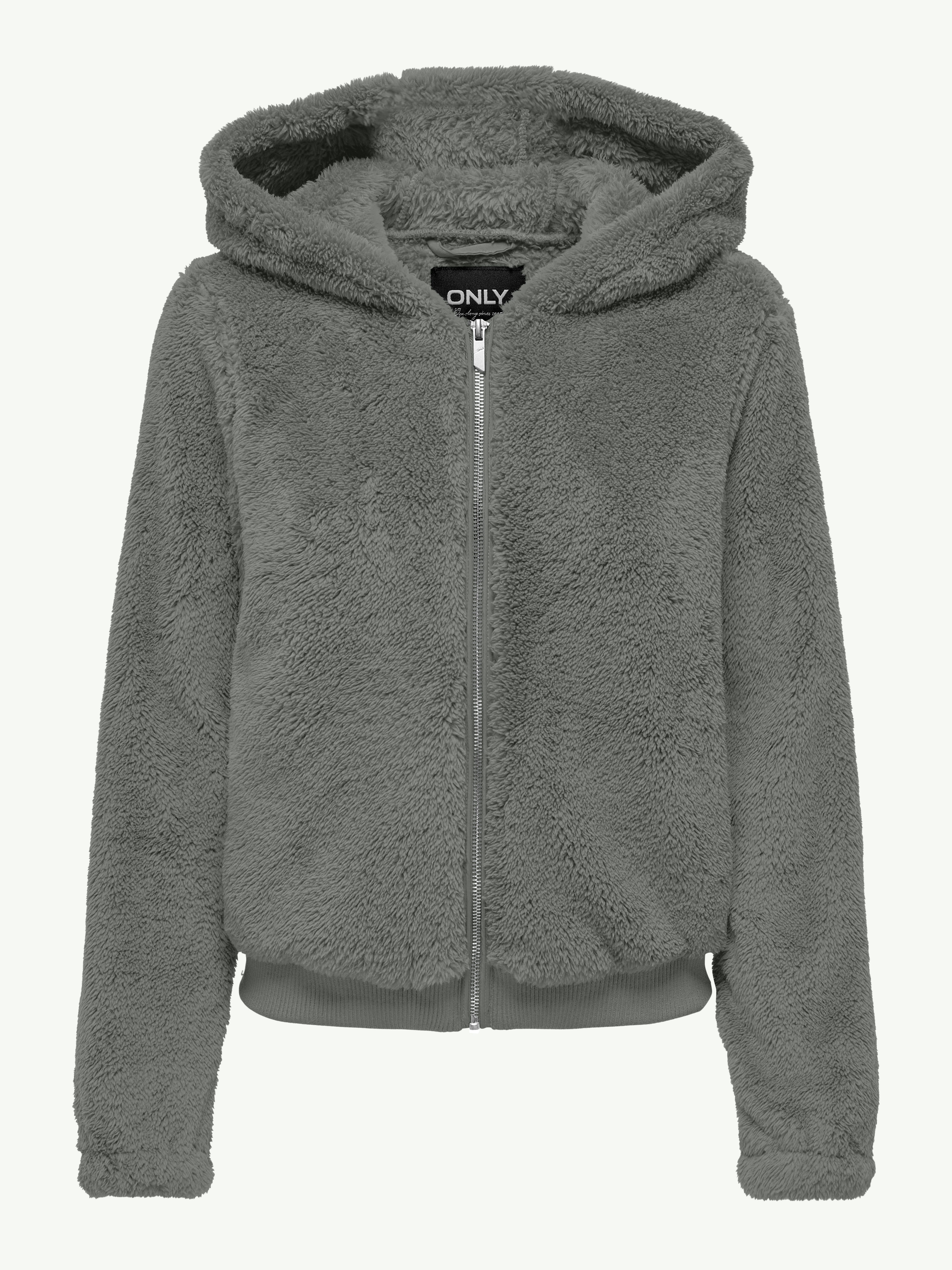 ONLY Kapuzenplüschjacke ONLNEWANNA CONTACT SHERPA JKT OTW NOOS Kunstfaser