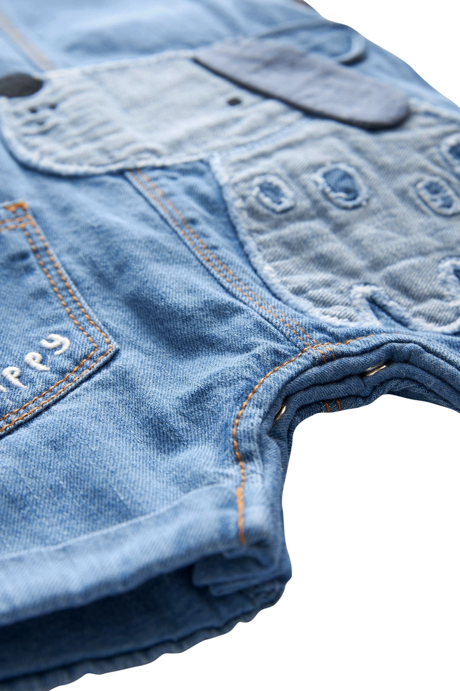 Body (2-tlg) Hose 2-teiliges & Blue aus + Denim-Latzhose Next Baby-Set Bodysuit