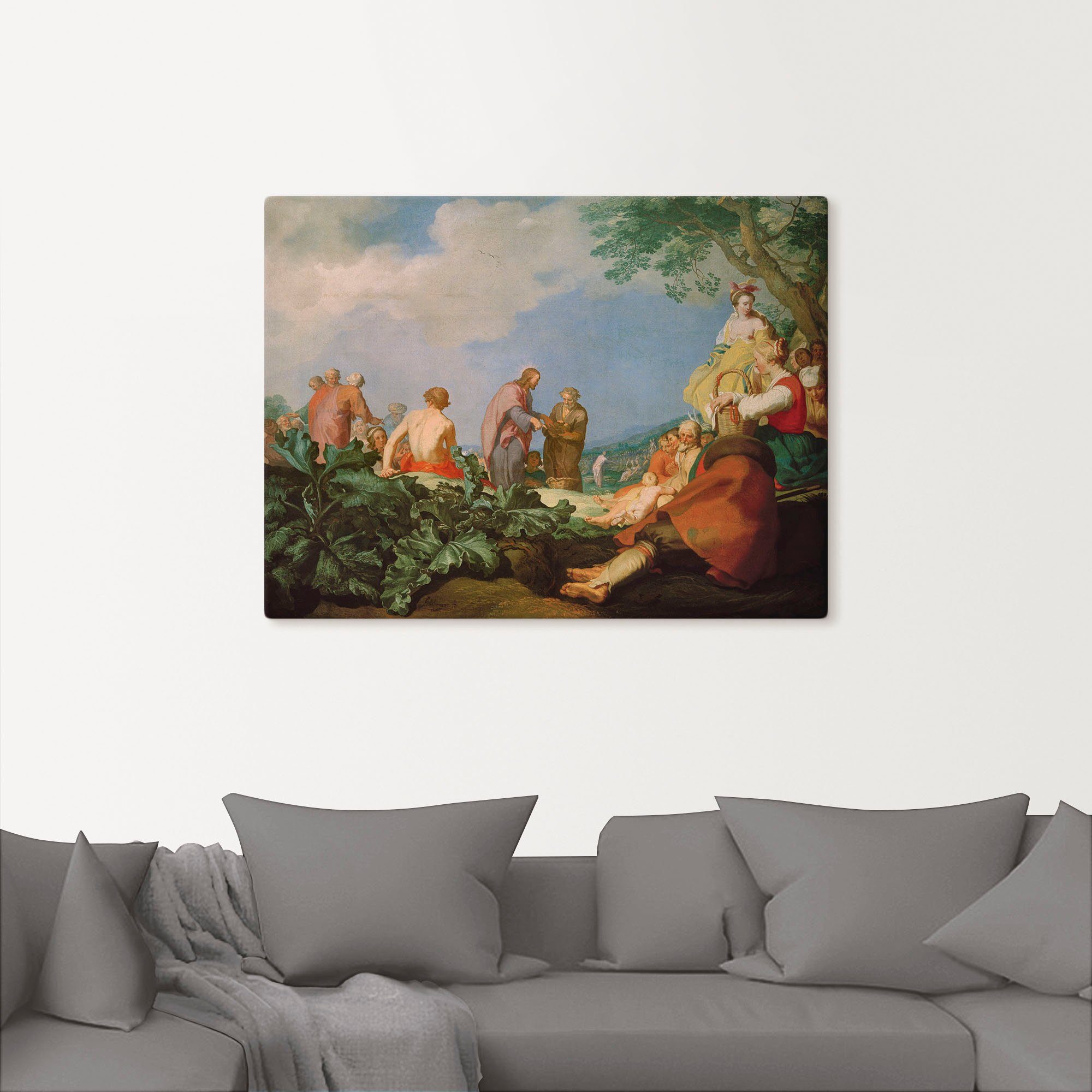Größen (1 Brotvermehrung, oder Leinwandbild, Wandbild Alubild, als versch. St), Artland Poster Bilder Christliche Wandaufkleber in