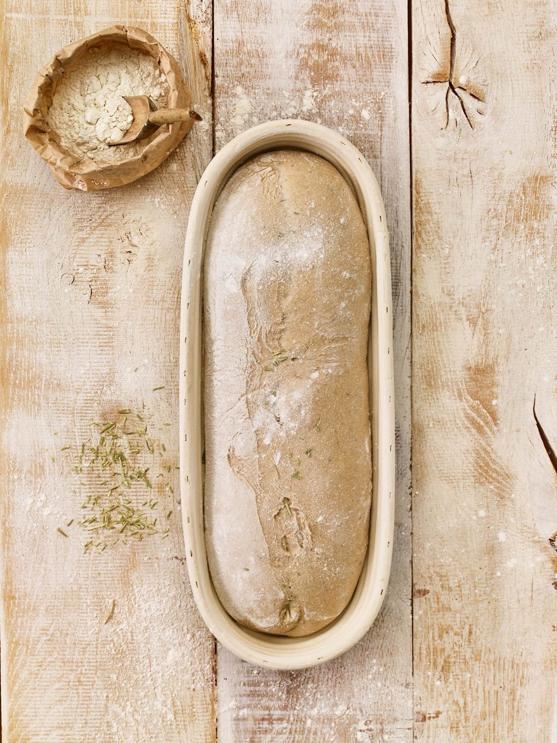 Birkmann Gärkorb LAIB & SEELE, 43 x 16 cm, Braun, Peddigrohr, (1-tlg), mit Rillenmuster, für Brotteig bis 2000 g