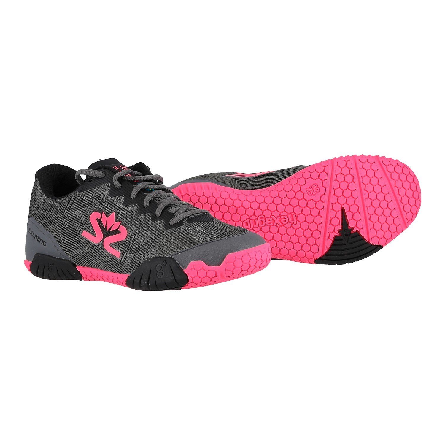 SALMING Hallen-Indoorschuhe Hawk grau/pink Damen Squashschuh
