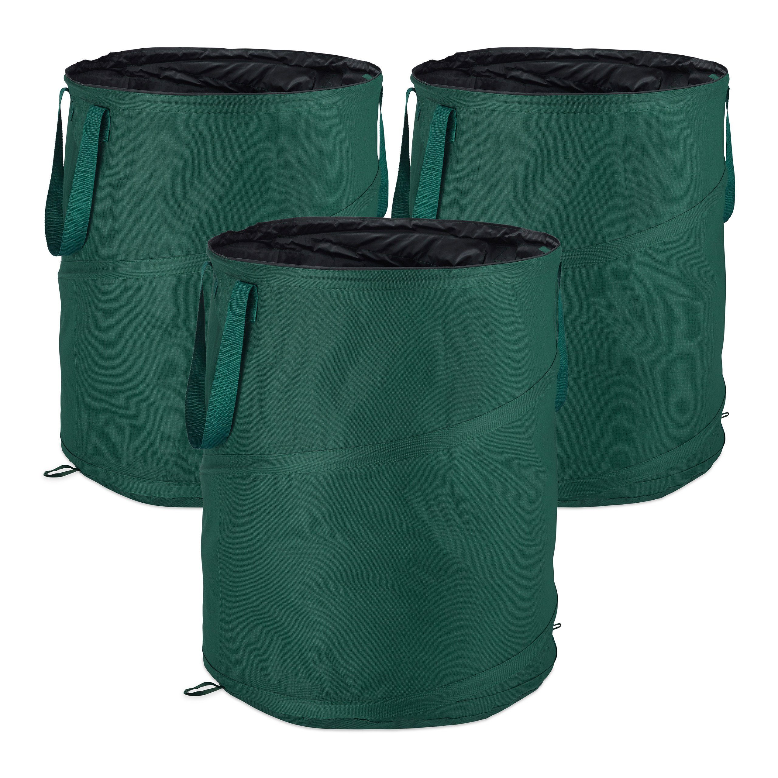 Gartengerätehalter 3er-Set Laubsack Selbstaufstellend 160 L