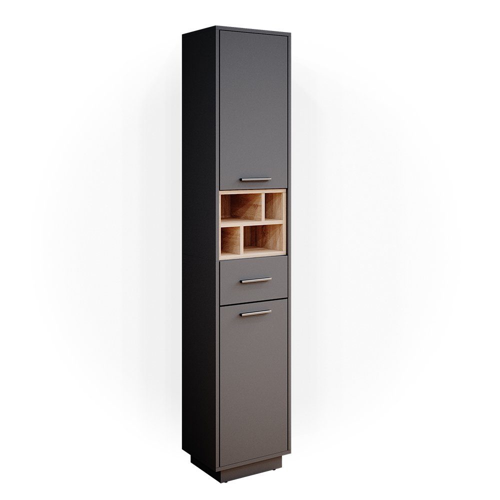 Vicco Hochschrank Beatrice, Anthrazit/Sonoma, 38 x günstig online kaufen