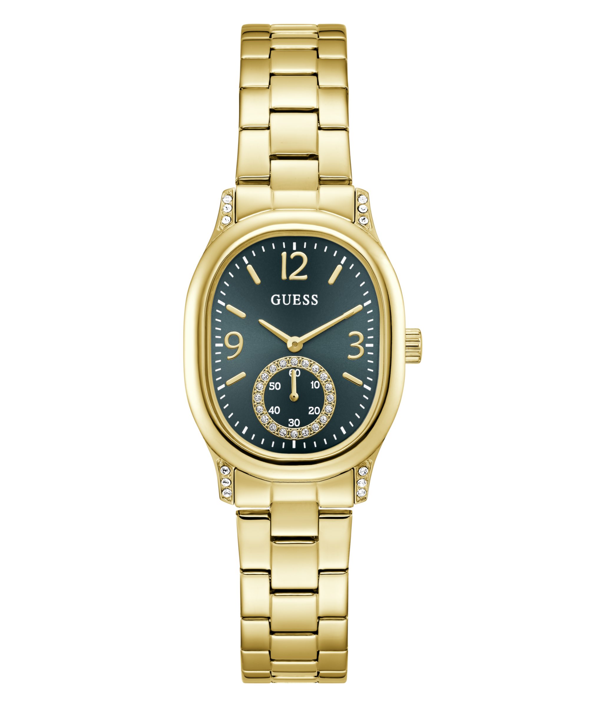 Guess Quarzuhr ELEANOR GW1094L2, Armbanduhr, Damenuhr, Edelstahlarmband, analog