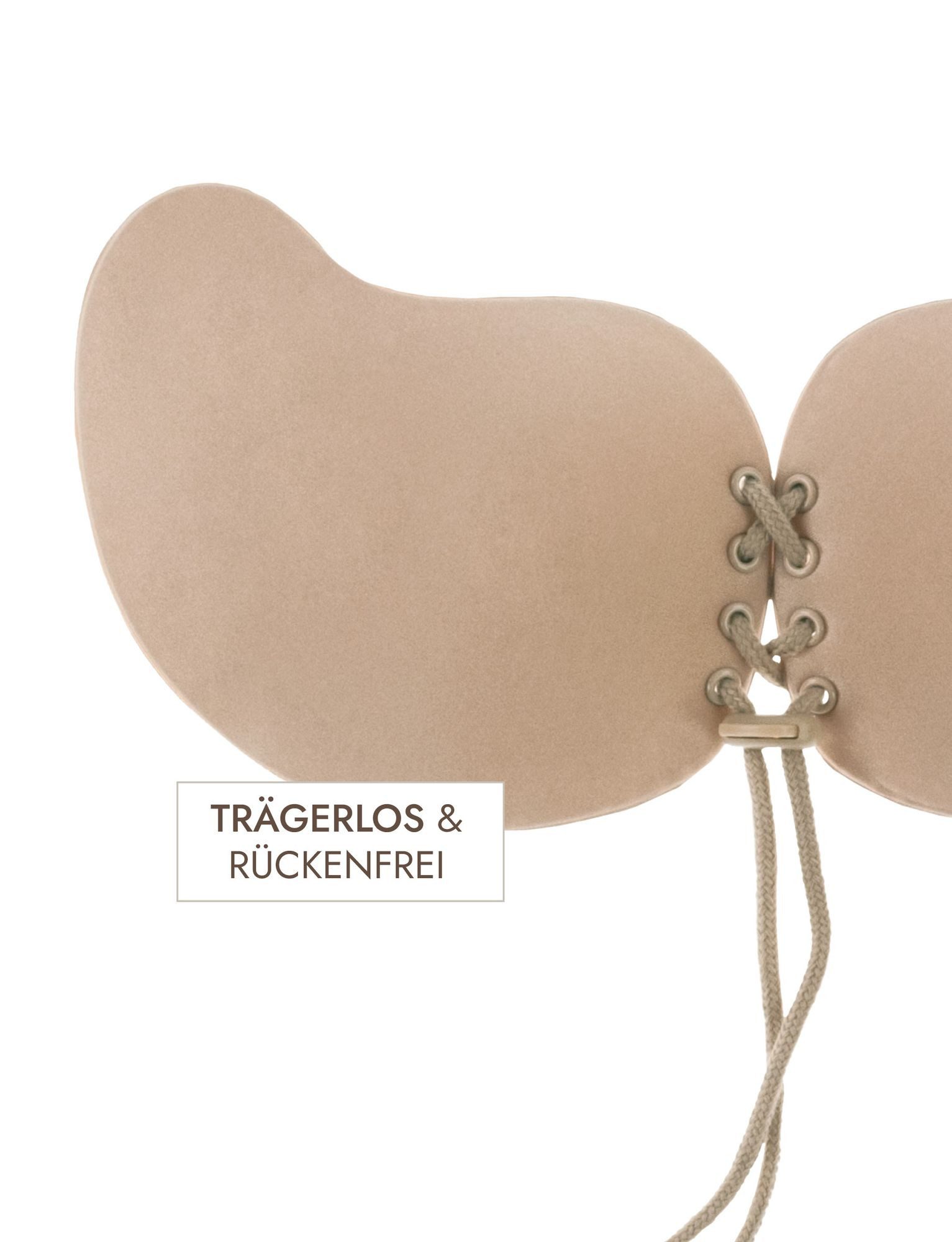 Miss Perfect Klebe-BH 38002 Trägerloser Push-up-Klebe-BH