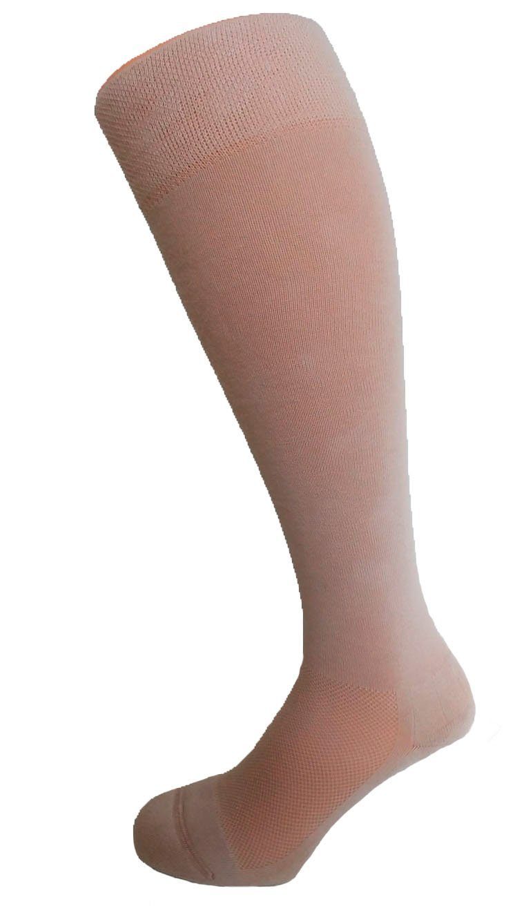 Fußgut Diabetikersocken Venenfreund Kniestrümpfe mit Airchannel Fußbelüftung (2-Paar) verstärkte Fußpolsterung, weiter Bund, Druckentlastung, bequemer Bund
