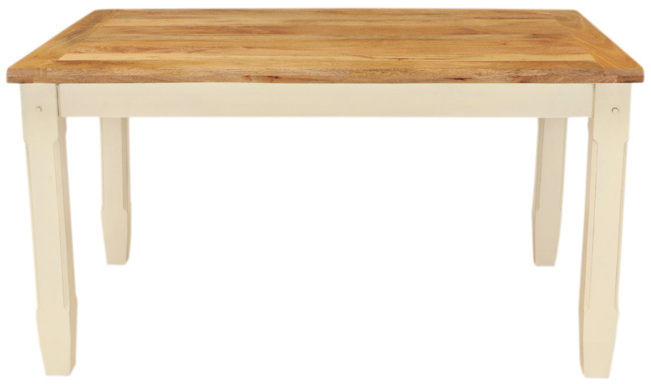 Indischesmoebelhausde Dhari Mangoholz Esstisch aus 120x90 Esstisch