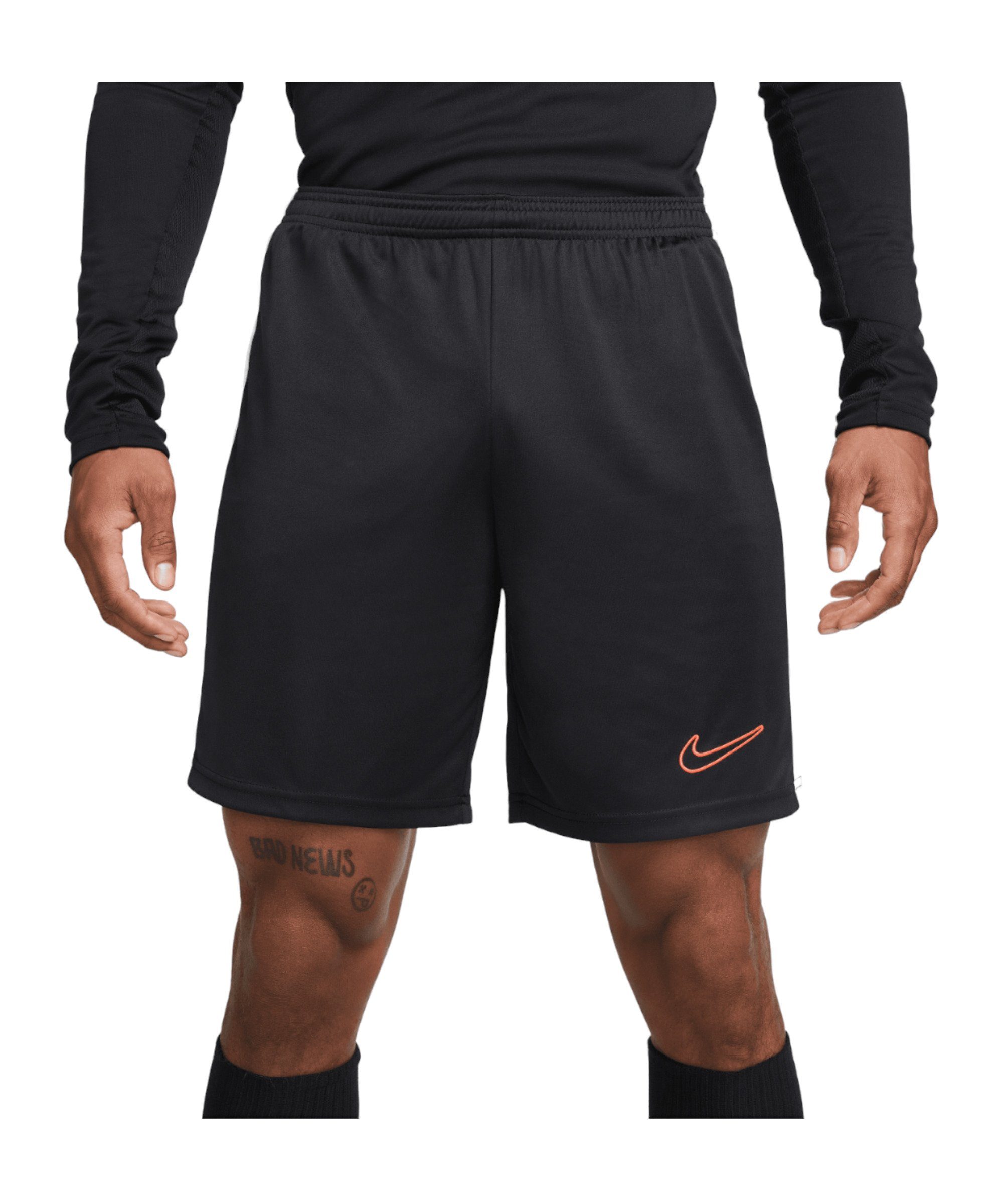 Short Sporthose Nike Academy schwarzweissrot