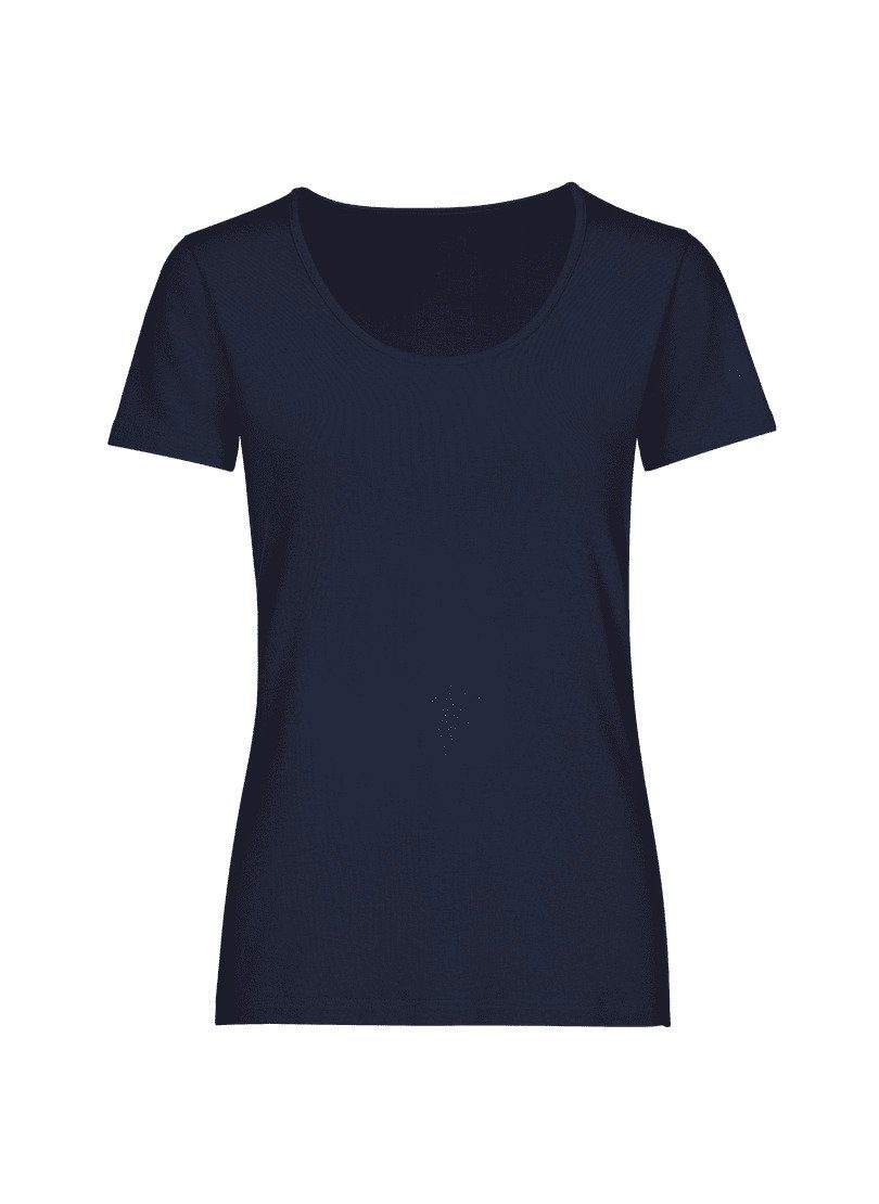 T-Shirt TRIGEMA Rundhalsshirt Viskose aus Trigema navy