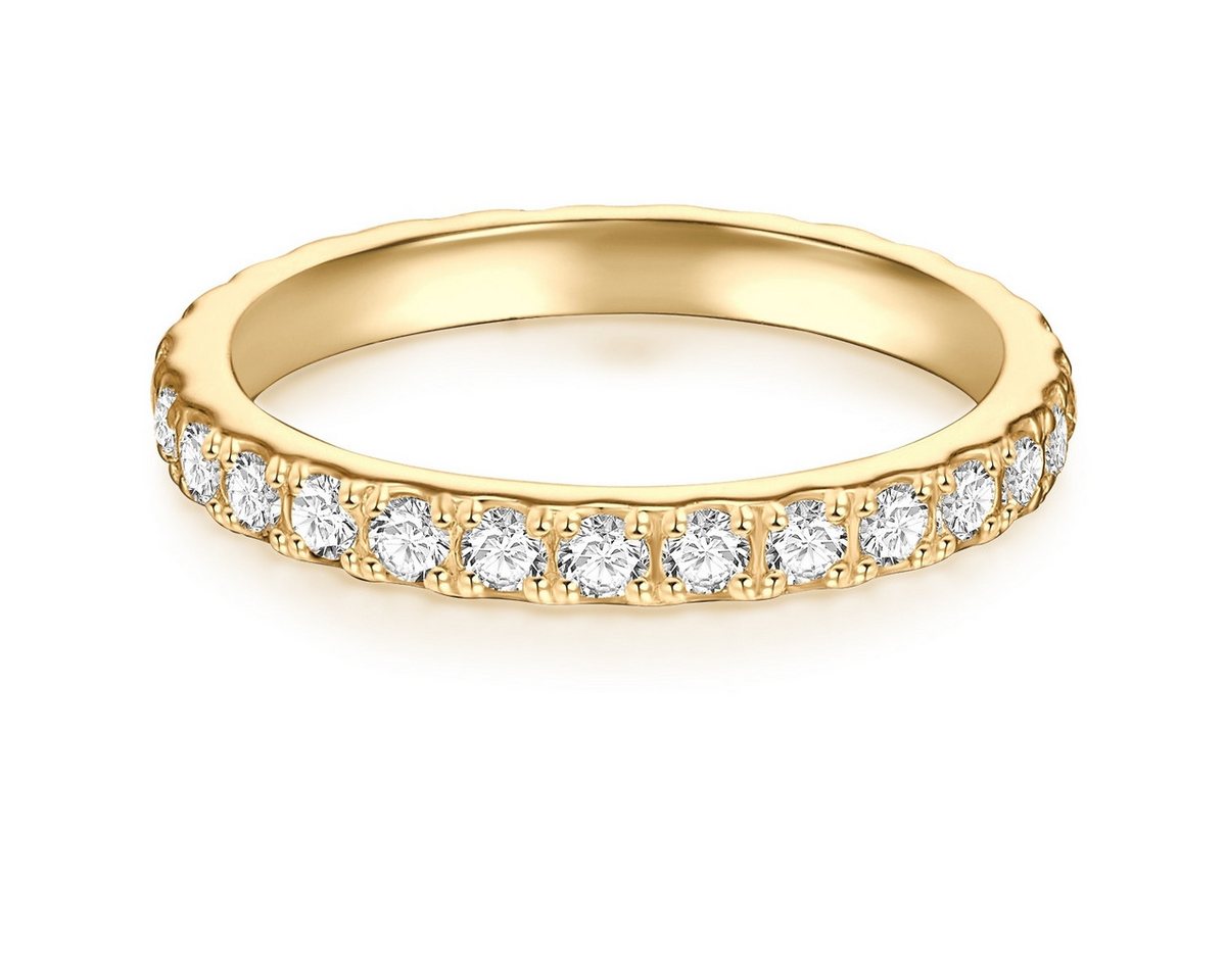 Trilani Silberring gelbgold