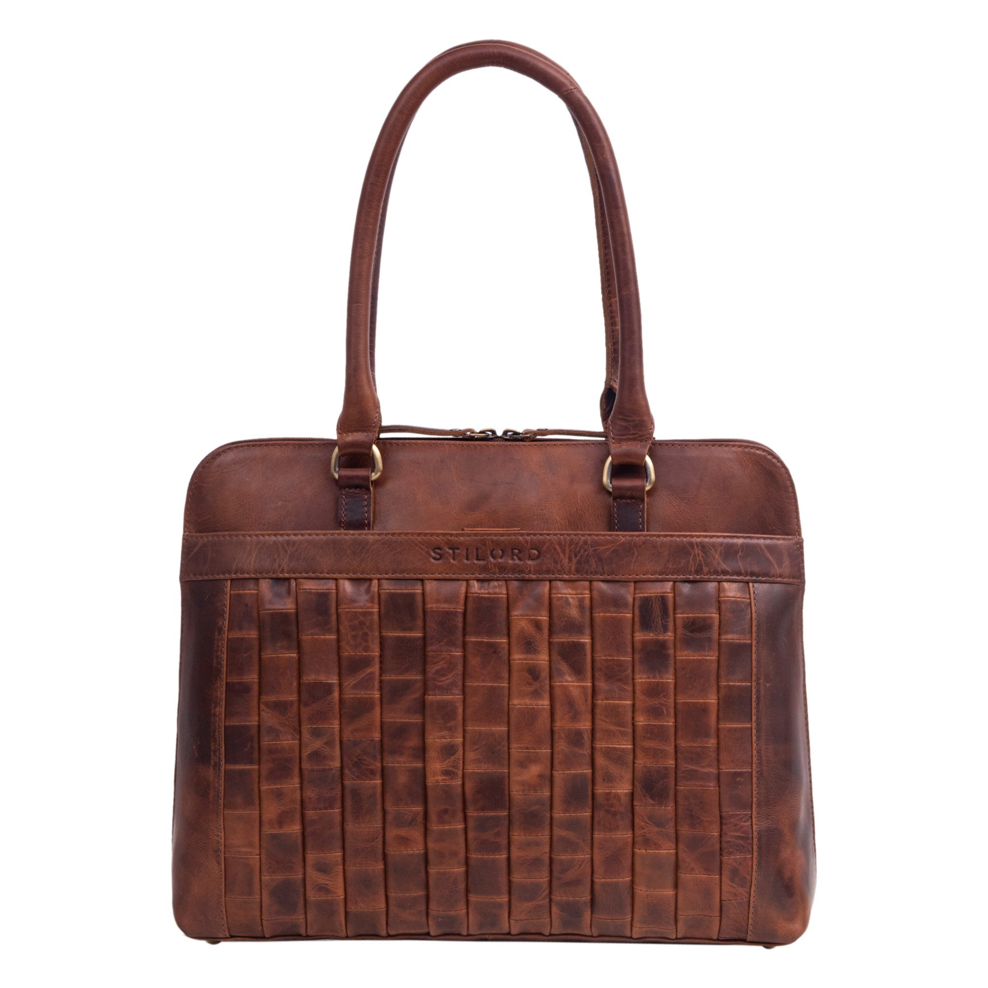 STILORD Handtasche "Jocelyn" Leder Handtasche Damen mittelgroß für 10 - 11 Zoll Tablets