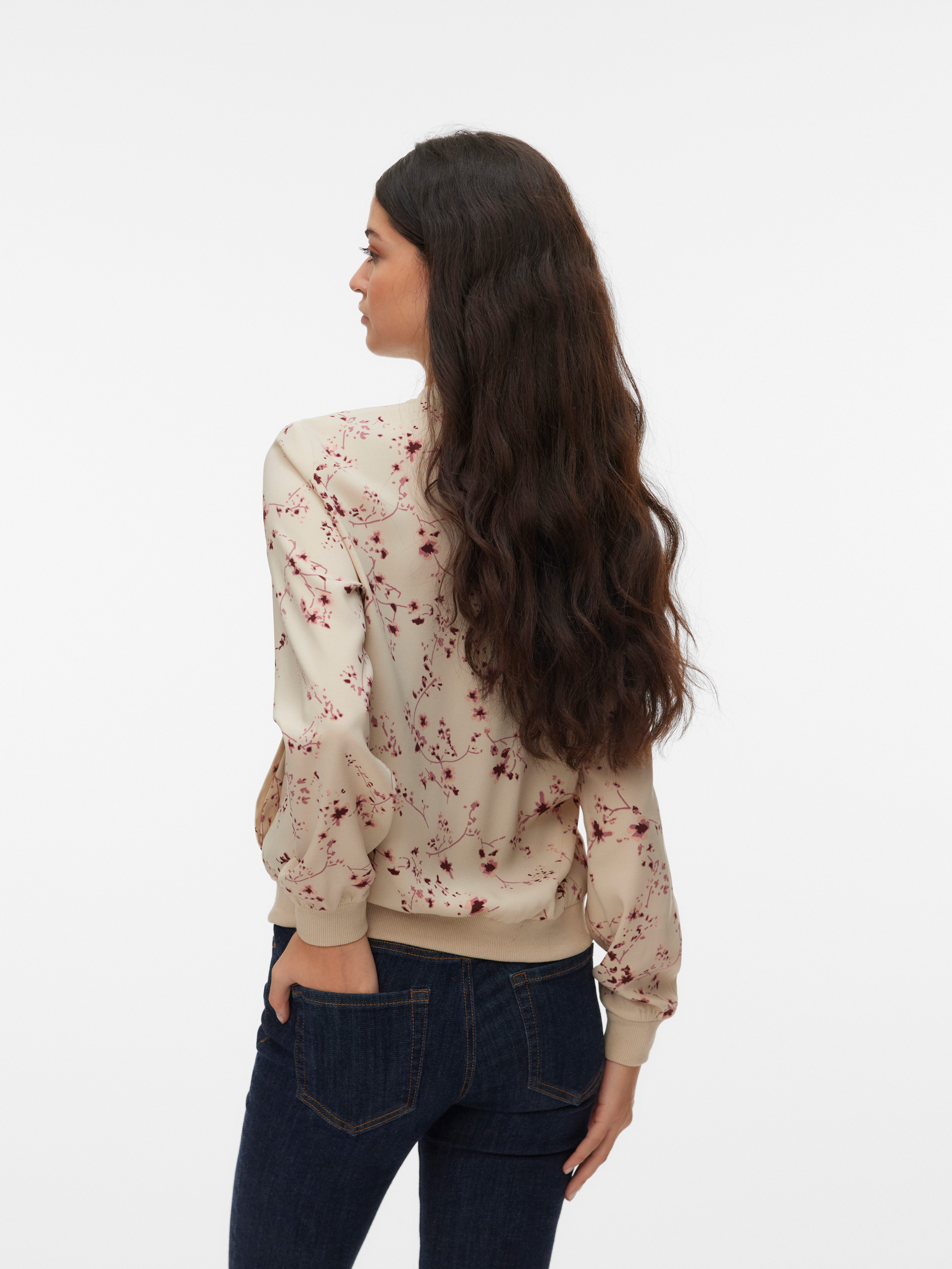 Vero Moda Blouson VMCOCO L/S BOMBER AOP WVN NOOS Materialmix günstig online kaufen