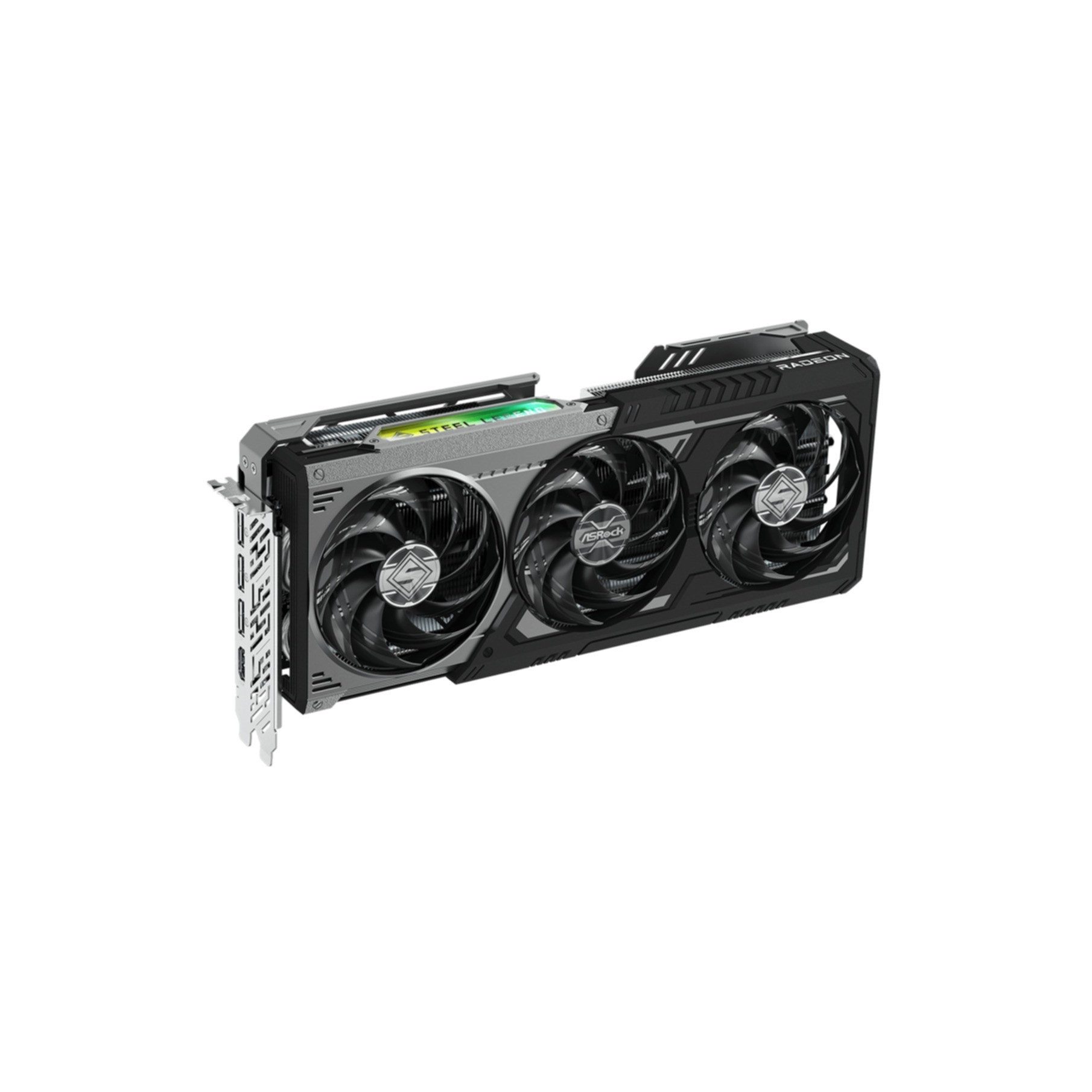 Asrock Radeon RX 9070 XT Steel Legend Dark Grafikkarte (16 GB, GDDR6)