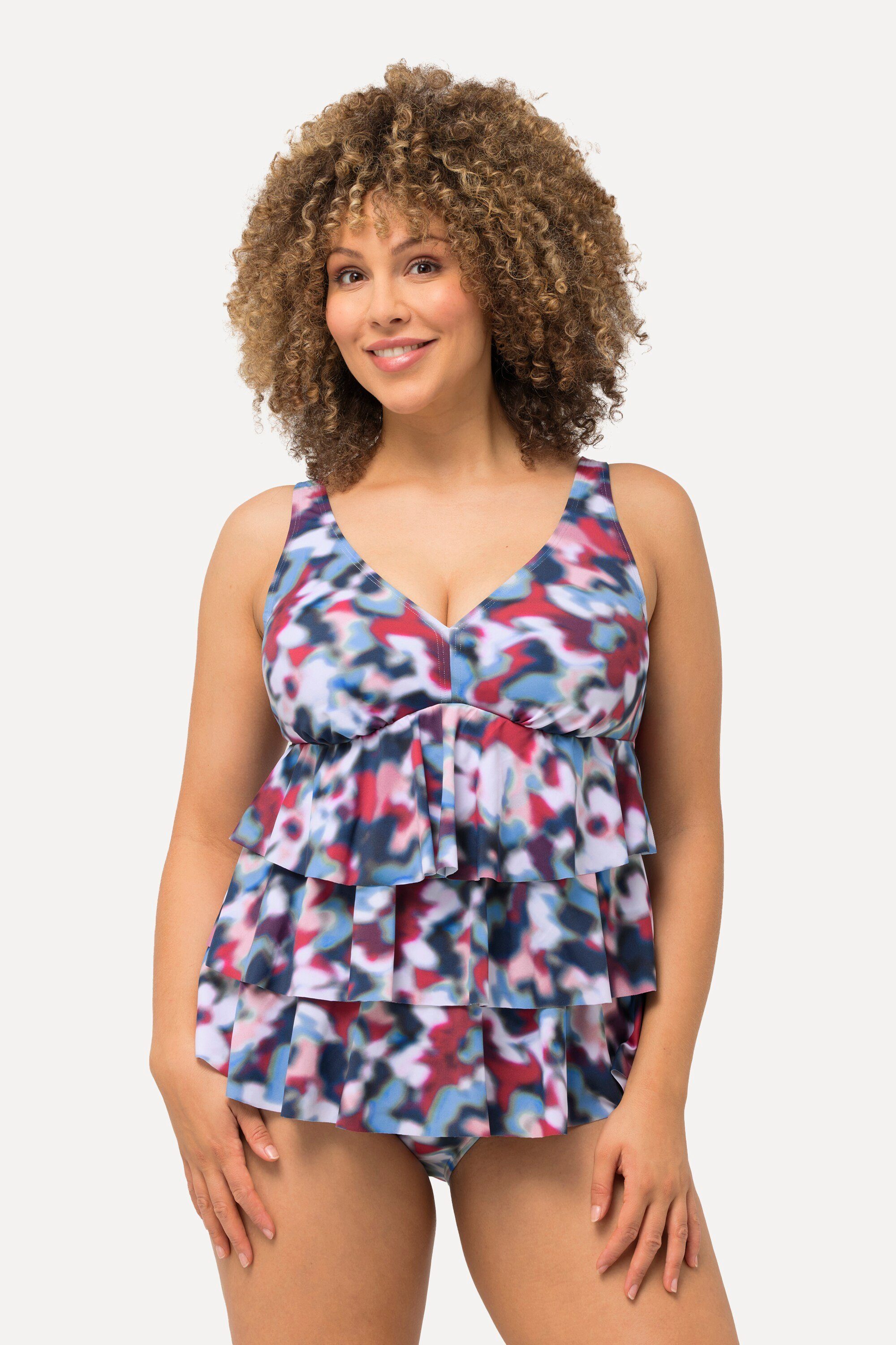 Ulla Popken BügelBH Tankini Volants Softcups Träger verstellbar