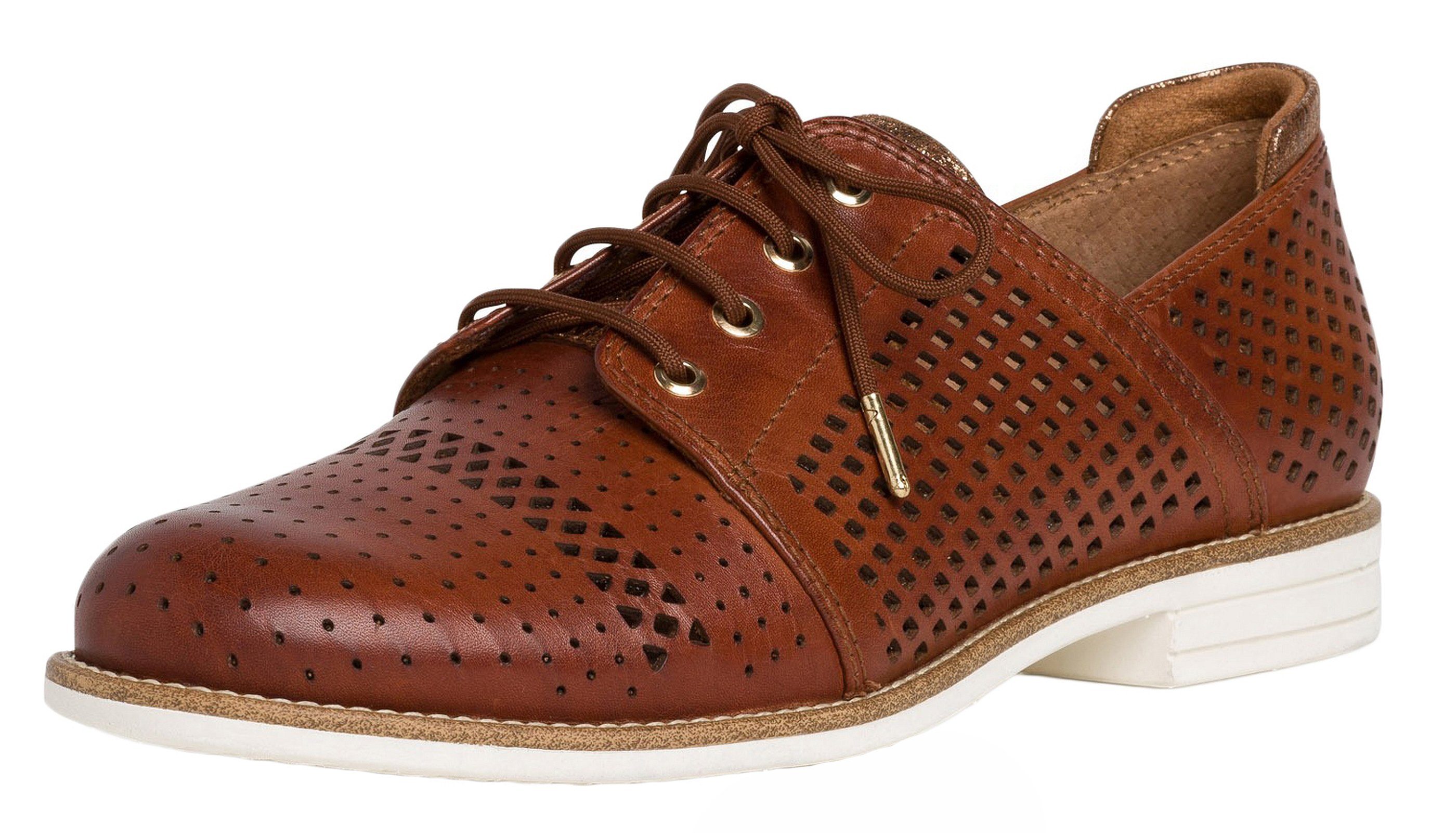 Mocassino Donna Tamaris 1-23616-42 - Pelle, Tacco 2cm, Comodo Per Tutti I Giorni