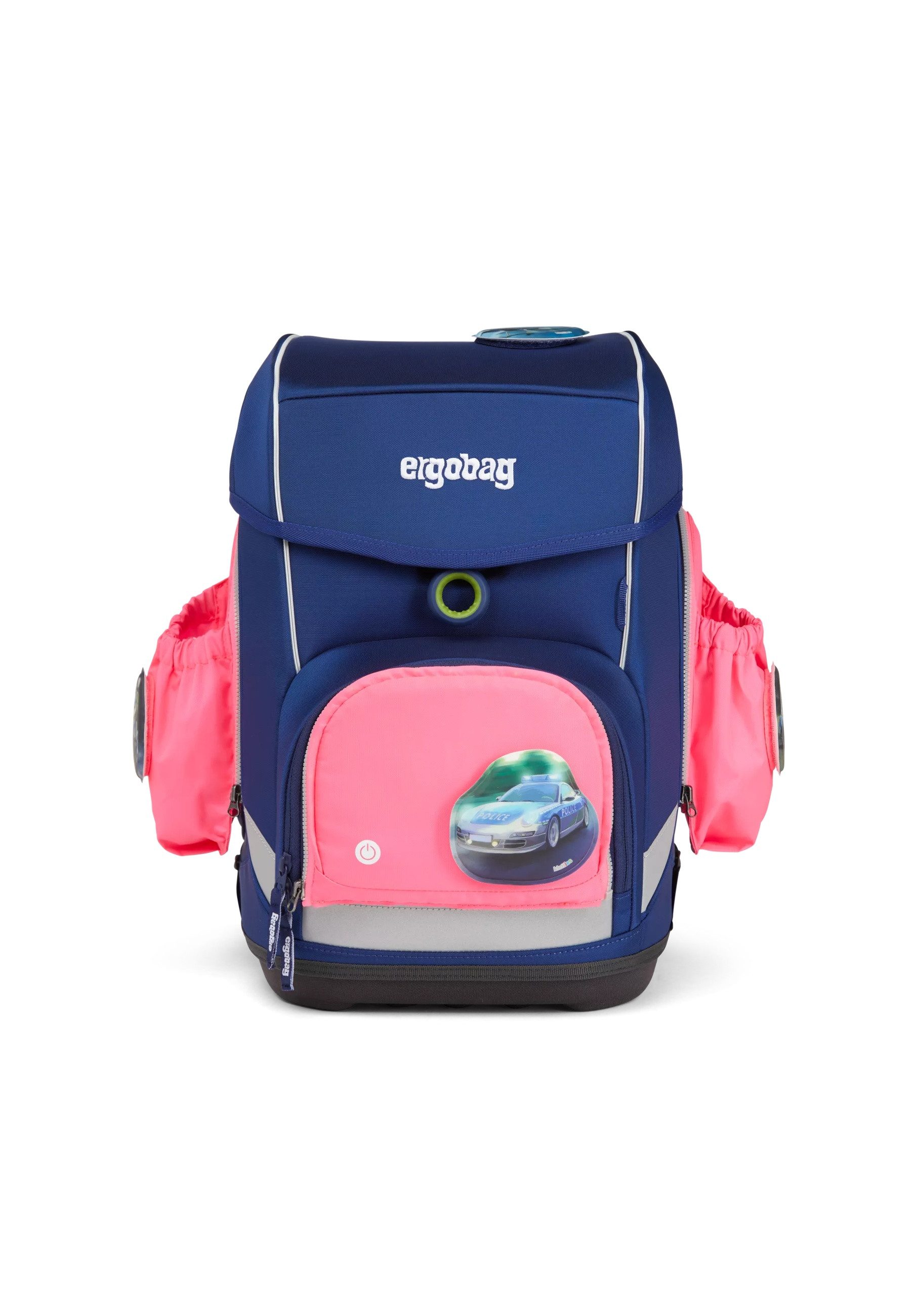 ergobag Schulranzen Fluo LED Seitentaschen Set ., reflektierend