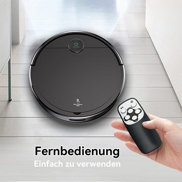 Welikera Saugroboter Kehrroboter,Saugroboter mit 200 ml Staubbox,Wischen,Fernbedienung