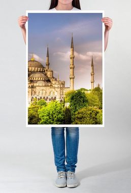 Sinus Art Poster 60x90cm Architekturfotografie Poster Blaue Moschee Istanbul Türkei