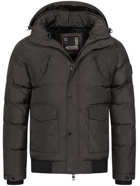 Alessandro Salvarini Winterjacke ASLeonio mit warmem Teddyfell und abnehmbarer Kapuze