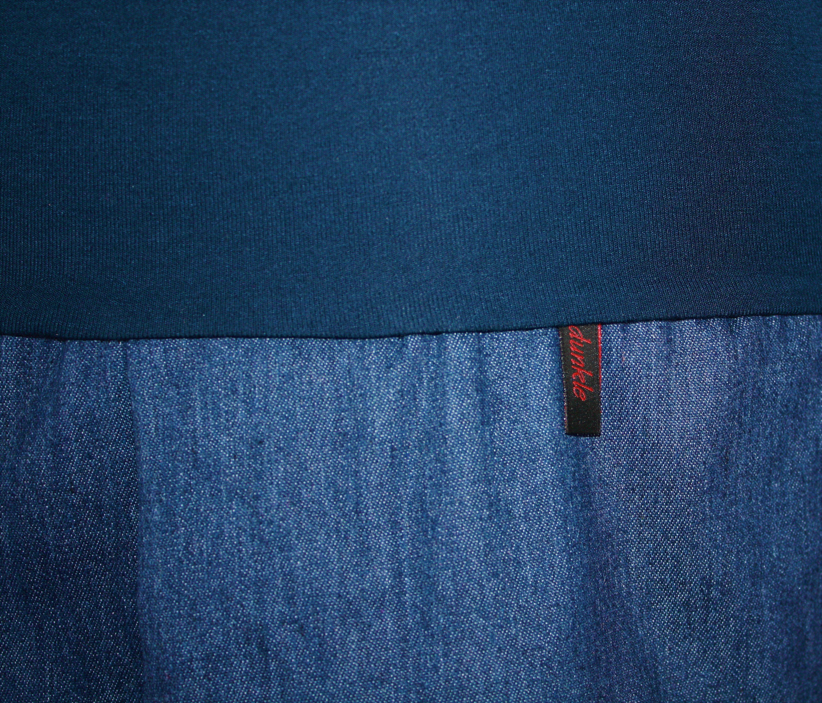 dunkle design Jeansrock Ballonrock 51cm Uni günstig online kaufen