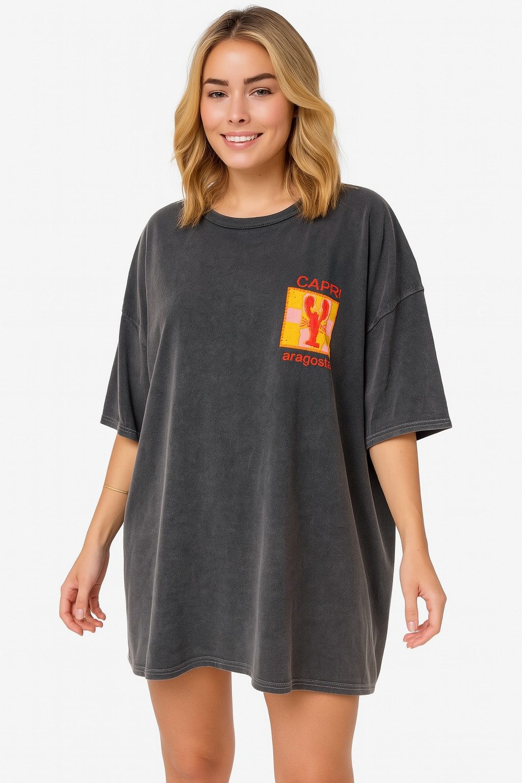 Worldclassca Print-Shirt Worldclassca Oversized CAPRI Print günstig online kaufen