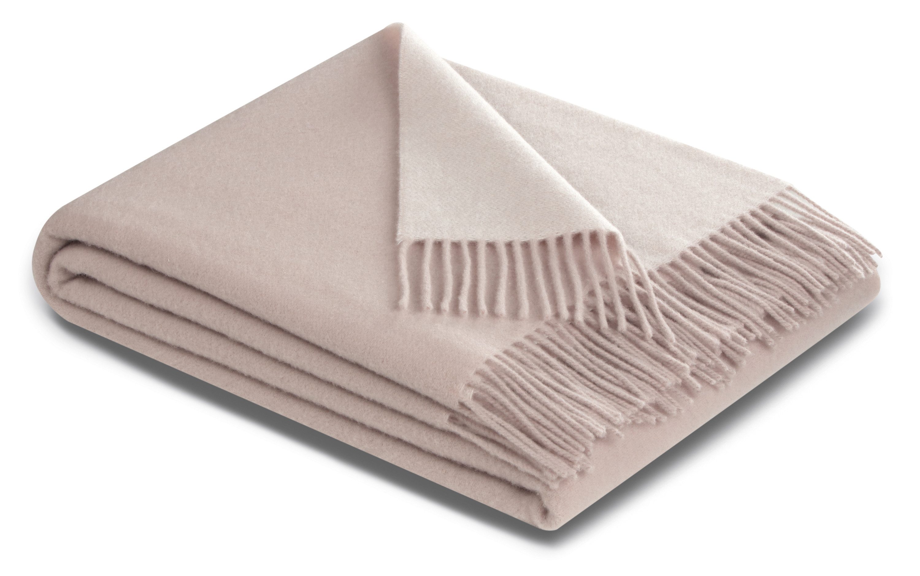 Wohndecke Biederlack Plaid DOUBLEFACE BL 150x200 cm pink, Biederlack günstig online kaufen