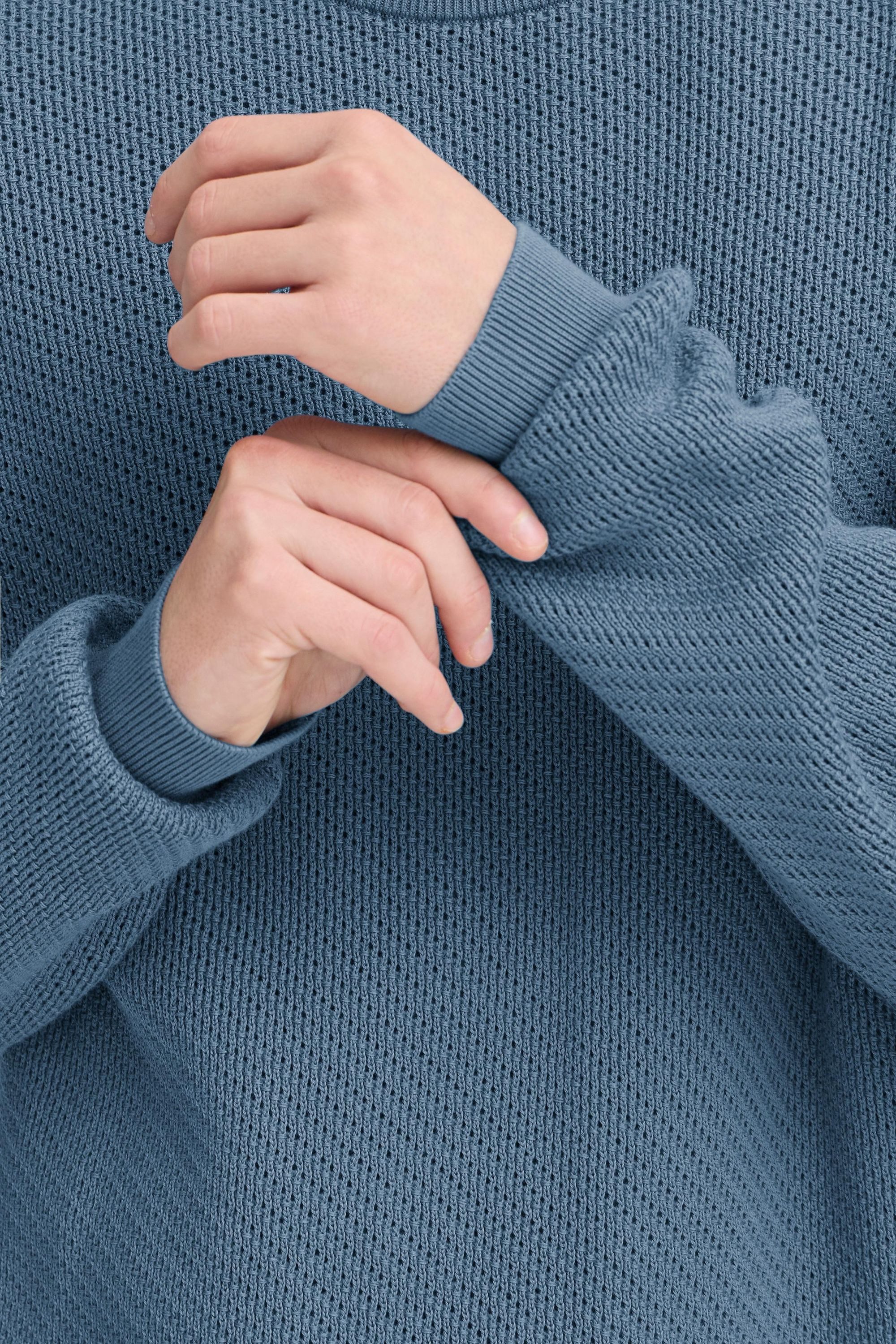 Casual Friday Strickpullover CFIsaksson Stilvoller Feinstrick-Pullover mit strukturierter Oberfläche