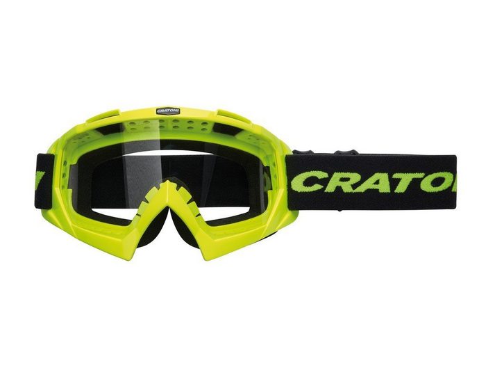 Fahrradbrille Cratoni MTB Brille C-Rage neongelb glanz Scheibe transparent