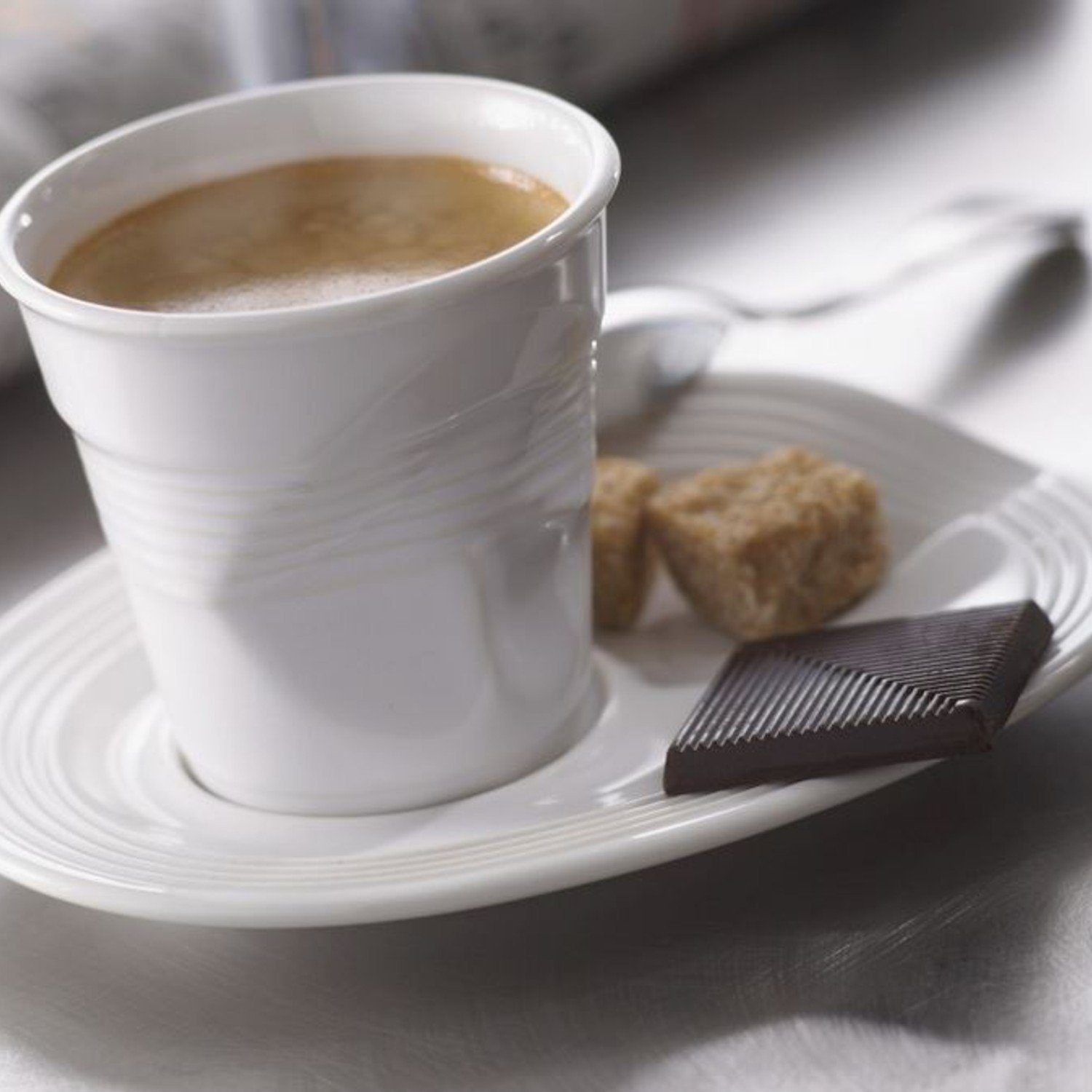 REVOL Cappuccinotasse Knickbecher Tasse Cappuccino weiss 180ml, Porzellan