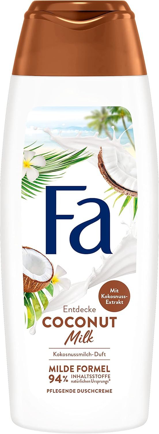 FA Duschgel Coconut Milk, Kokosnuss-Extrakt, 6x 250 ml, 6-tlg., Exotisch, Pflegend, Vegan
