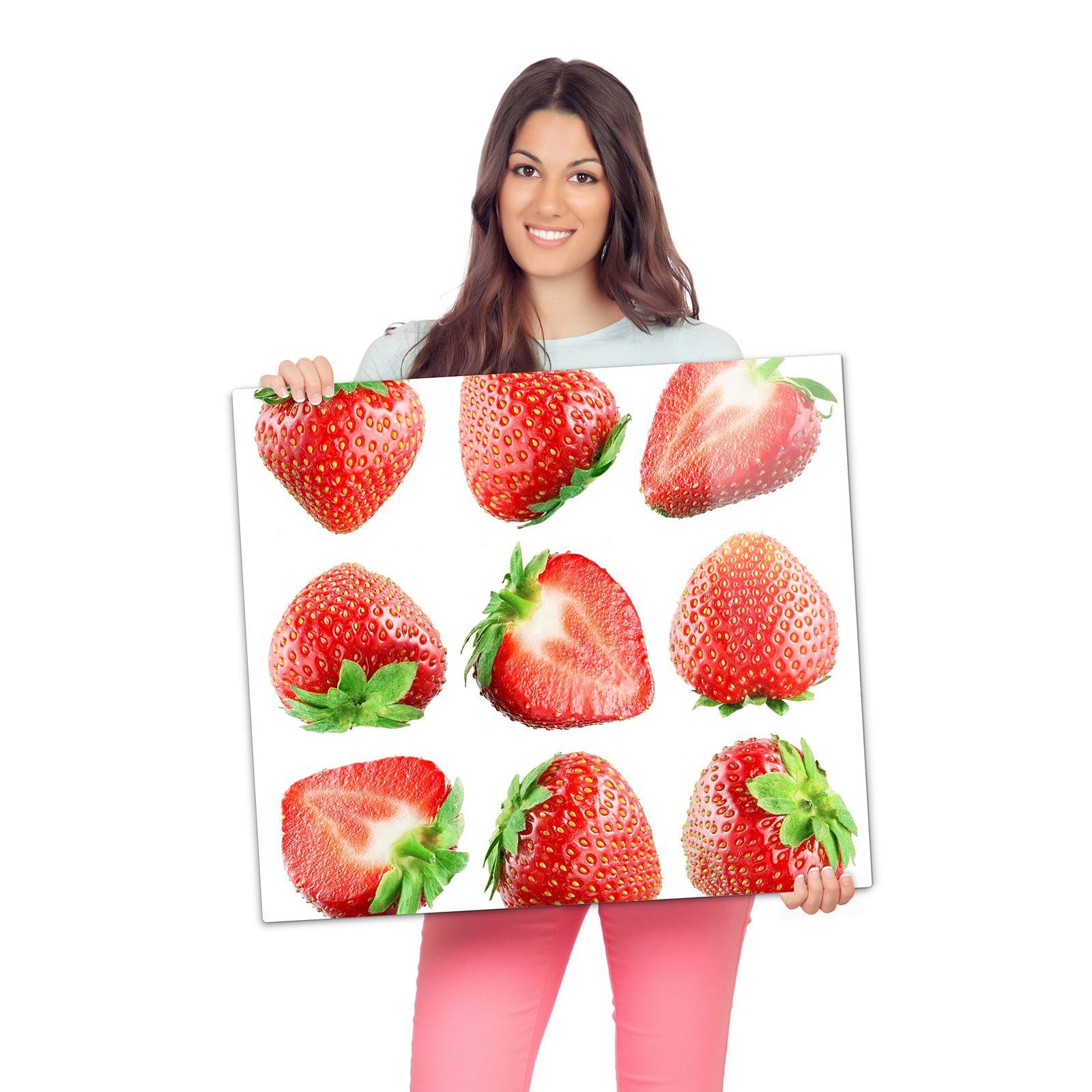 Glas, Primedeco (1 Erdbeeren, Sammlung aus Glas Spritzschutz Herd-Abdeckplatte Herdabdeckplatte aus tlg)