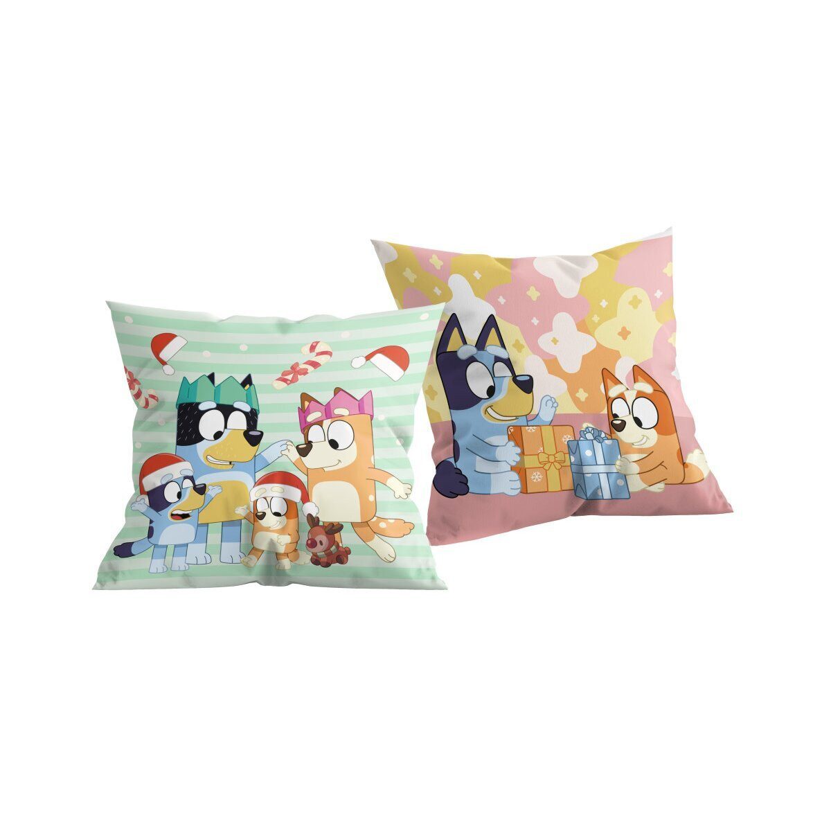 Bluey Dekokissen Bluey Weihnachtskissen 40x40cm Dekokissen Kinder