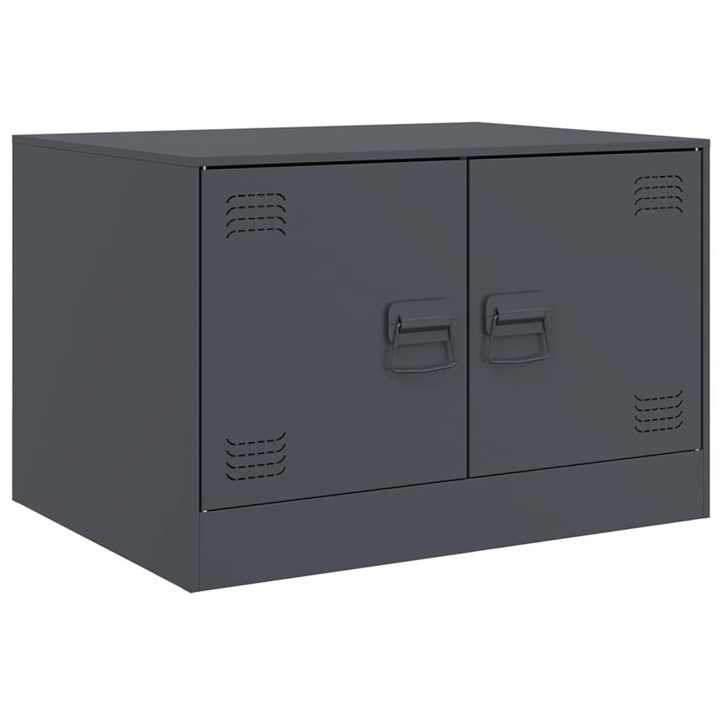 vidaXL Couchtisch Couchtisch Anthrazit 67x50x44 cm Stahl (1-St)