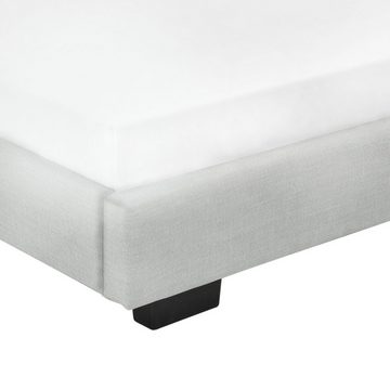 Corium Polsterbett, »Masari« Modernes Bett 90x200cm mit Lattenrost weiß Kunstleder