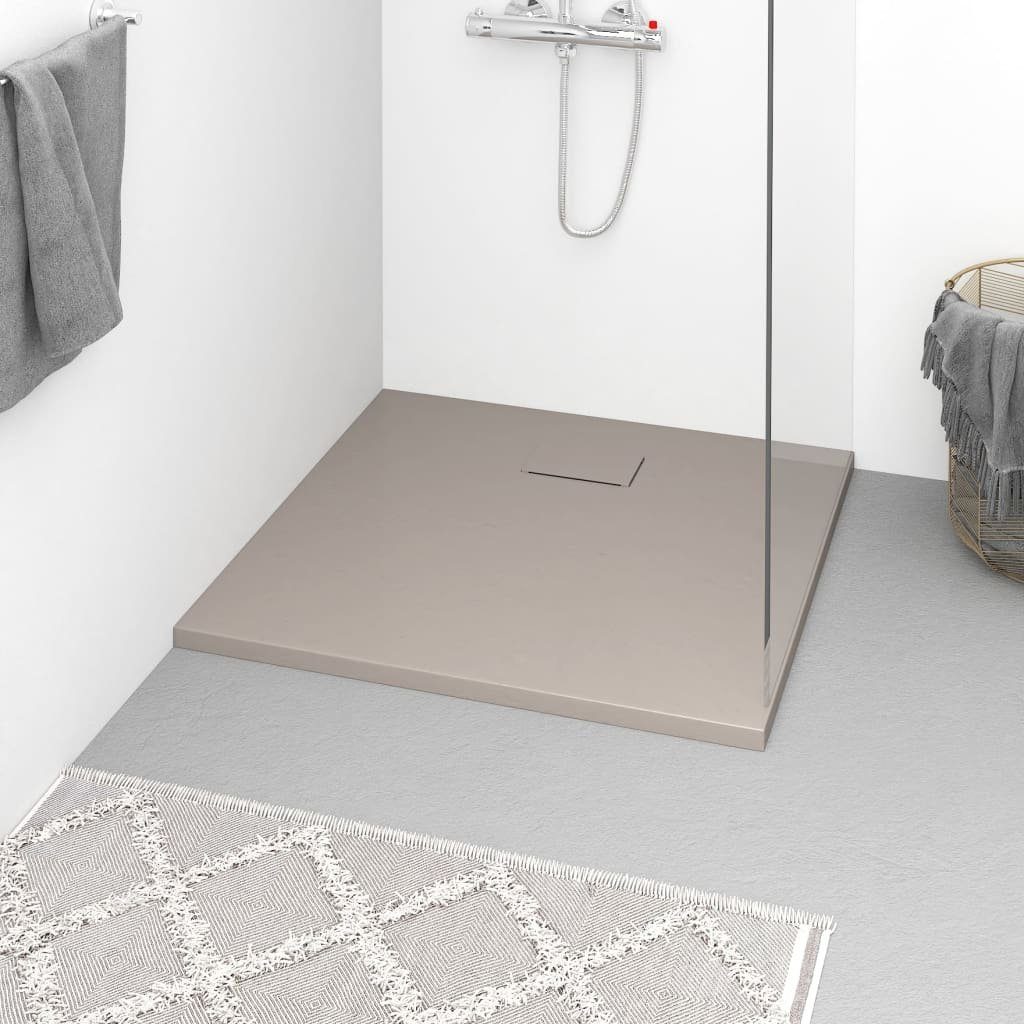 vidaXL Duschwanne Duschwanne SMC Braun 90x80 cm