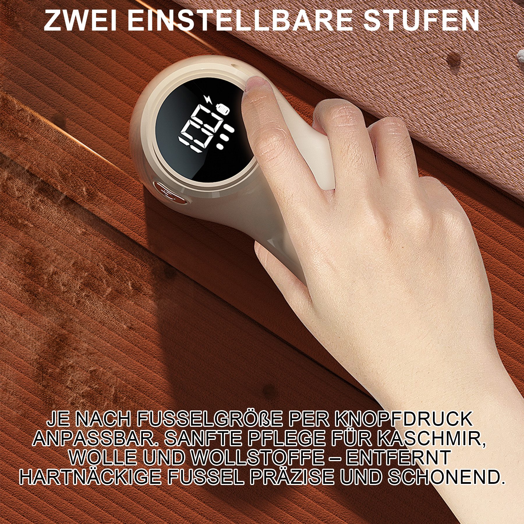 Senmudi Fusselrasierer Stoffrasierer wiederaufladbarer Fusselentferner Pullover Defuzzer, für gröbere Wolloberflächen, tragbarer und kompakter Flusenrasierer